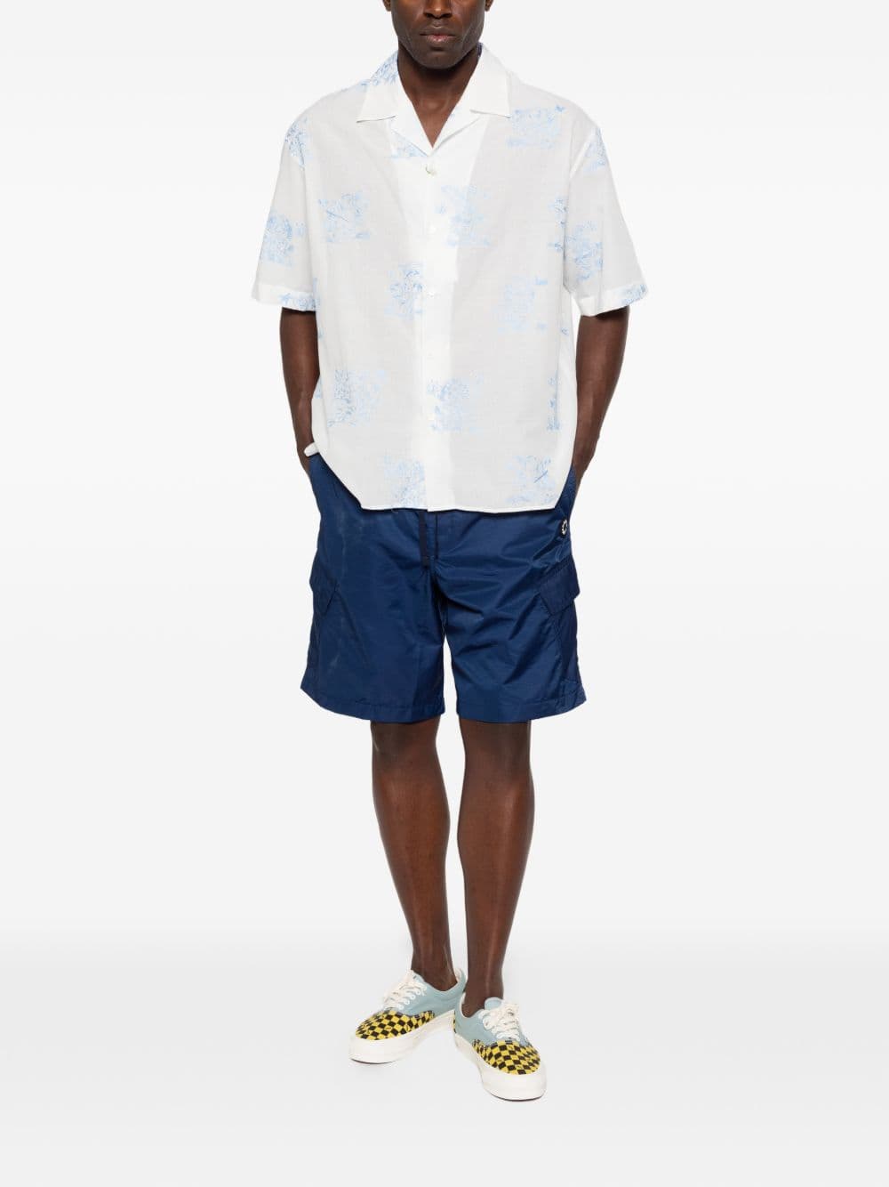 Kenzo kenzo short fiore boke uomo blu - 2