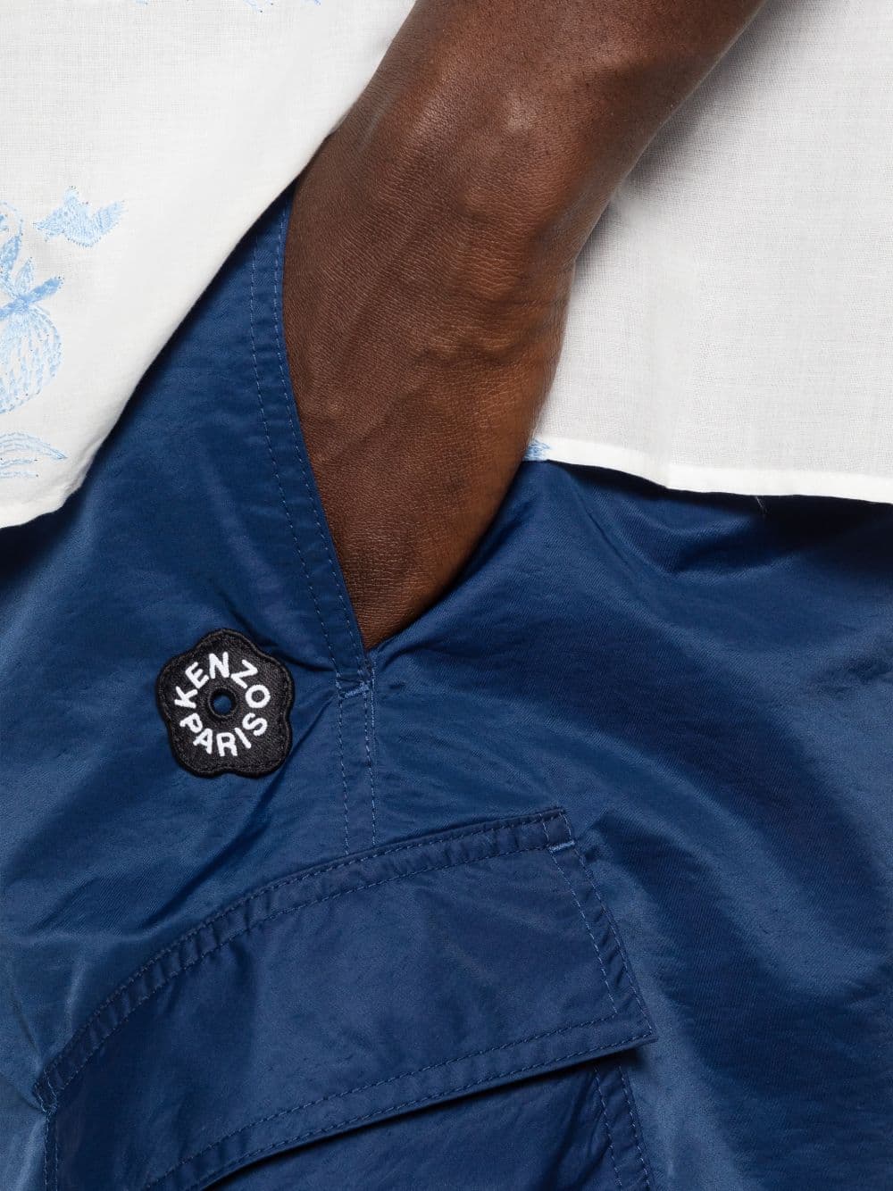 Kenzo kenzo short fiore boke uomo blu - 4