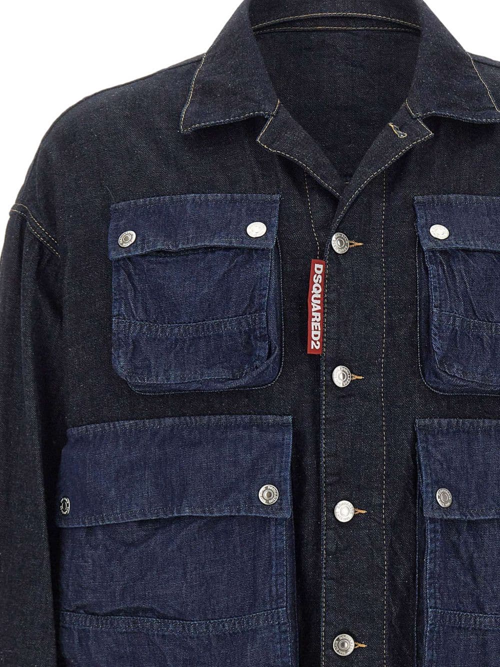 DSQUARED2 dsquared2 giubbotto blu uomo denim - 4