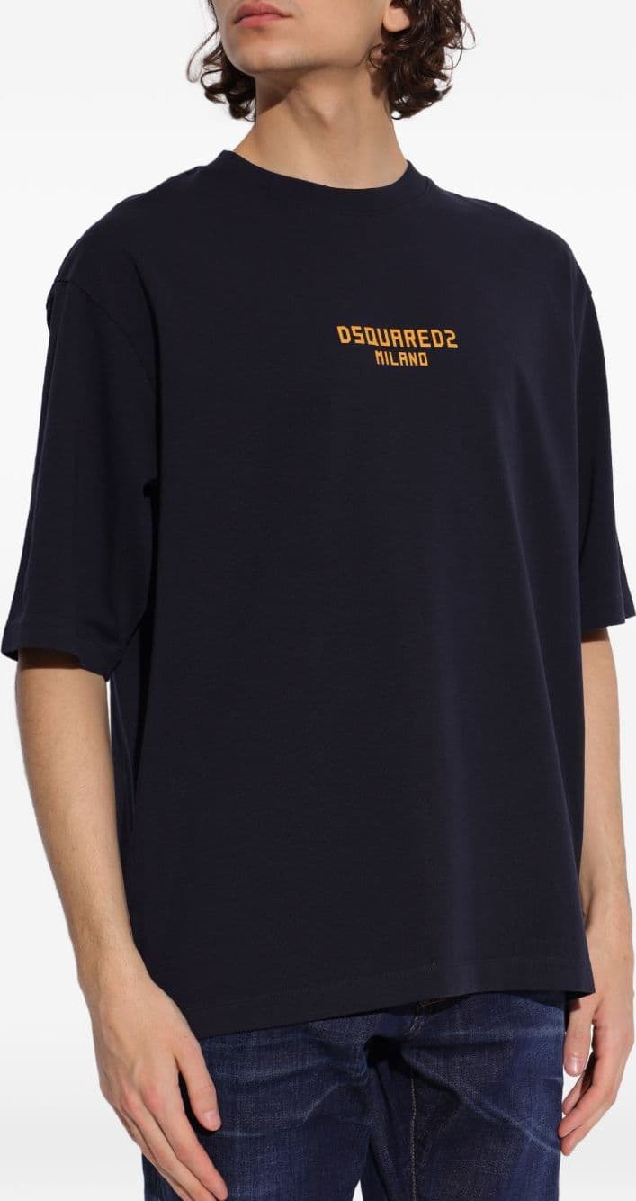 DSQUARED2 dsquared2 t-shirt blu uomo logo milano – OTHER