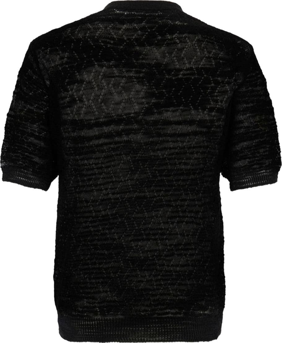 DSQUARED2 dsquared2 t-shirt nero uomo traforata - 2