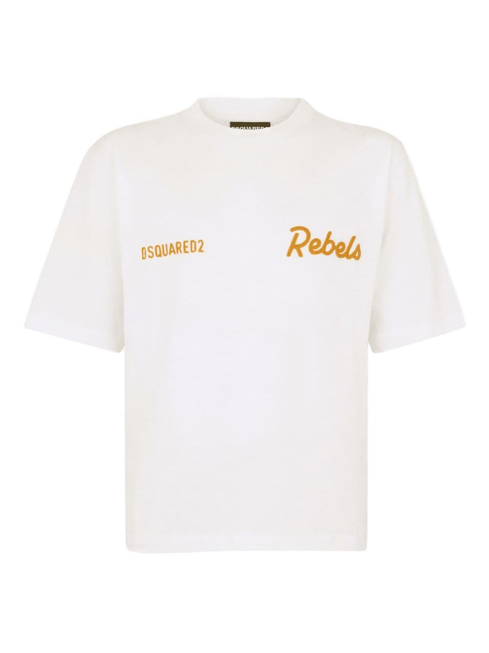 DSQUARED2 dsquared2 t-shirt bianco uomo rebels - 3