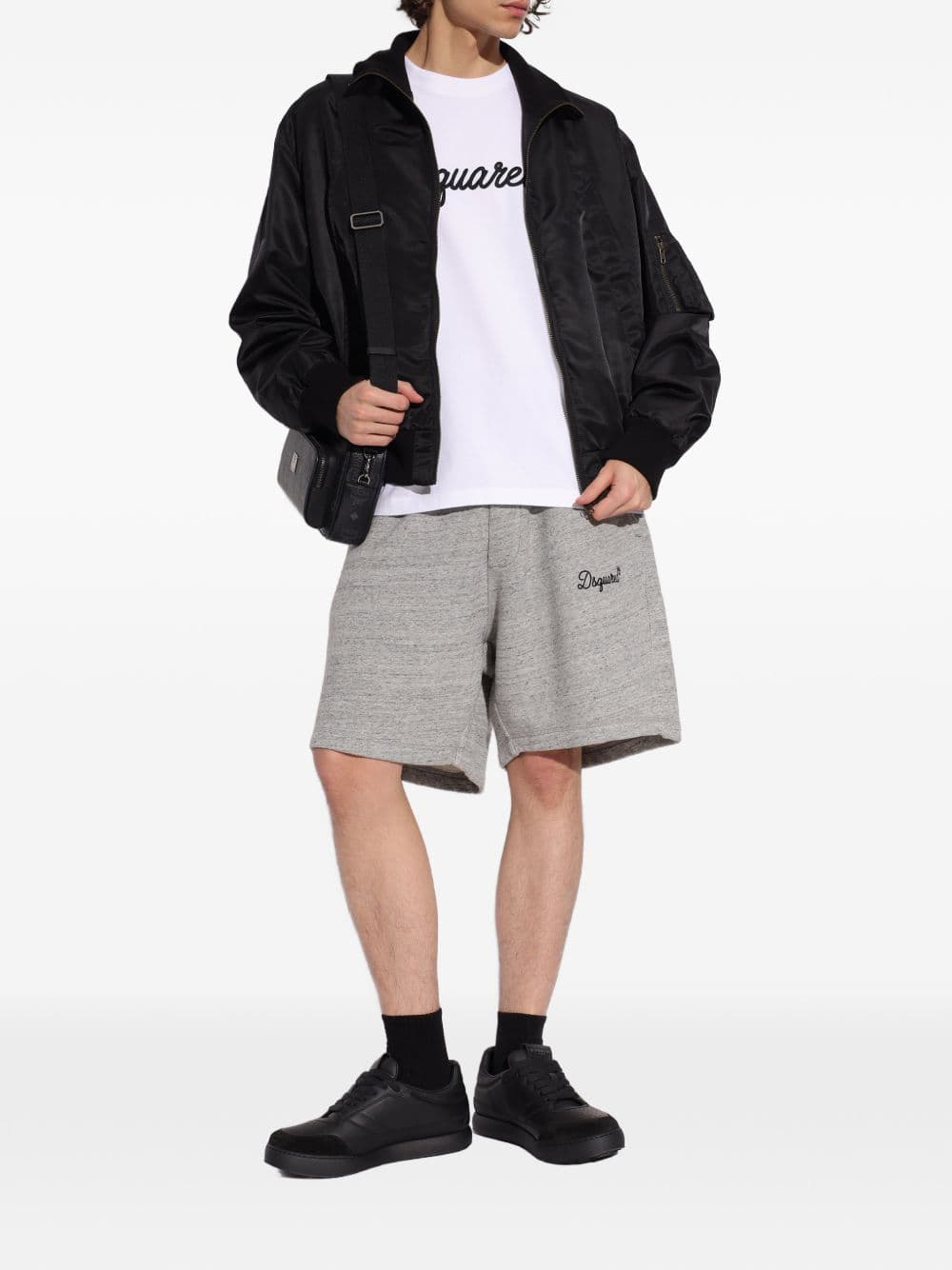 DSQUARED2 dsquared2 t-shirt bianco uomo logo ricamato - 2
