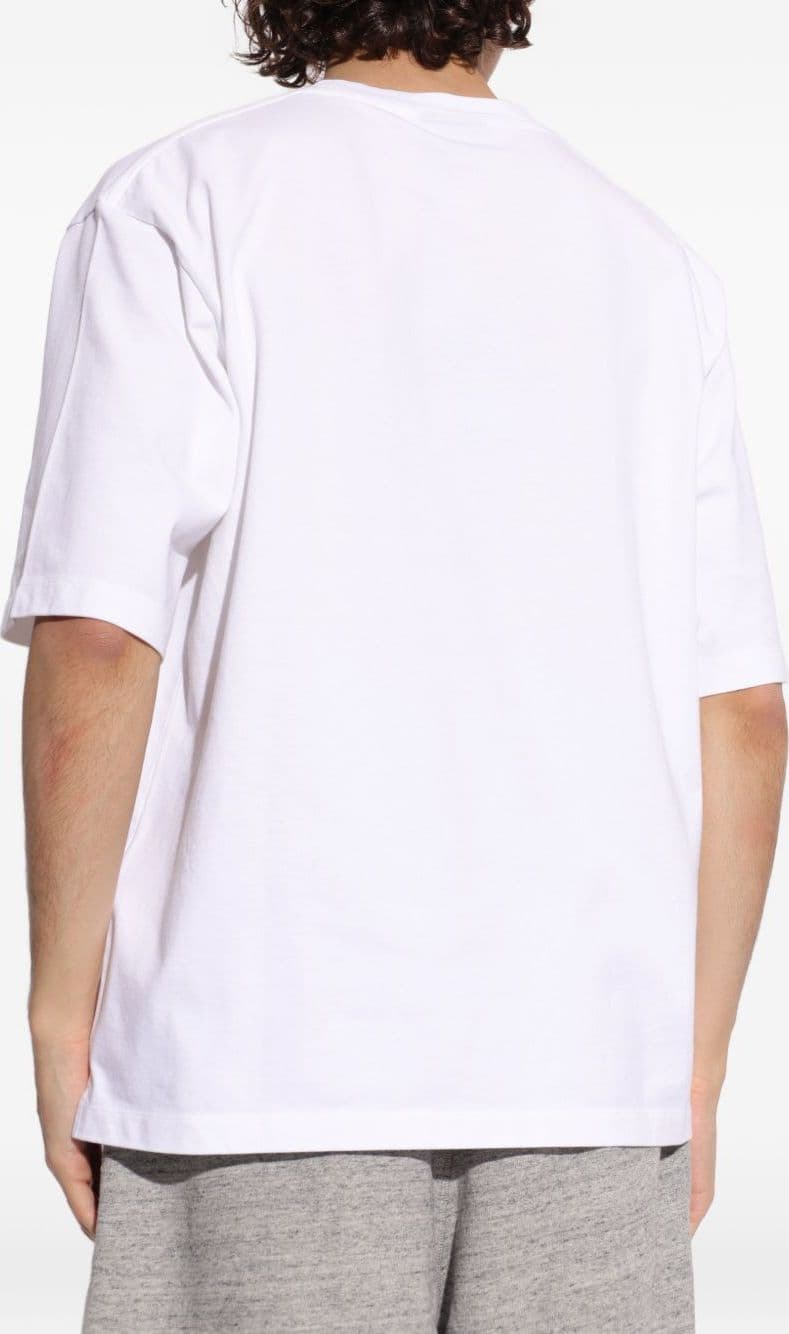 DSQUARED2 dsquared2 t-shirt bianco uomo logo ricamato - 3
