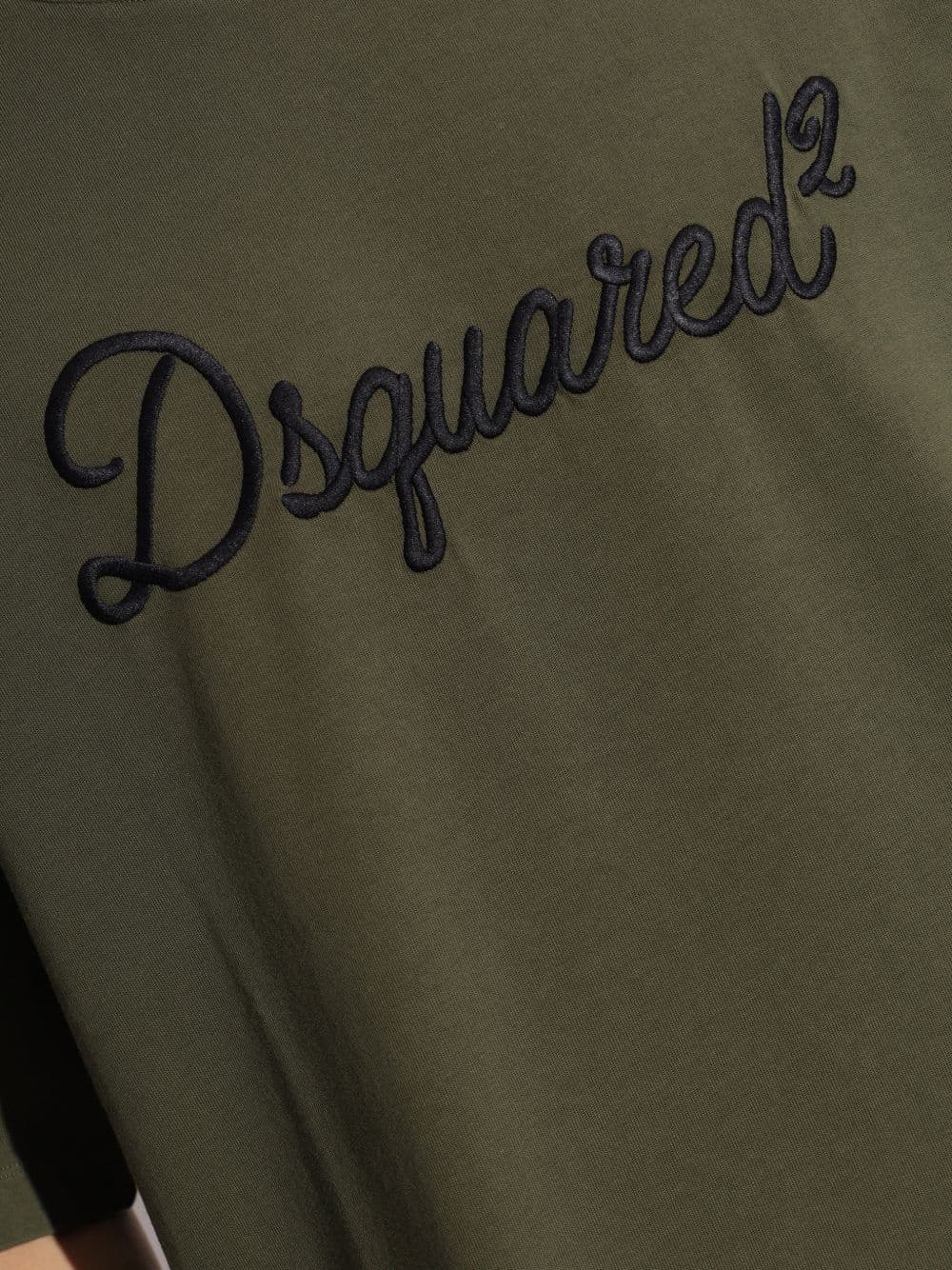 DSQUARED2 dsquared2 t-shirt verde uomo ricamo logo - 4