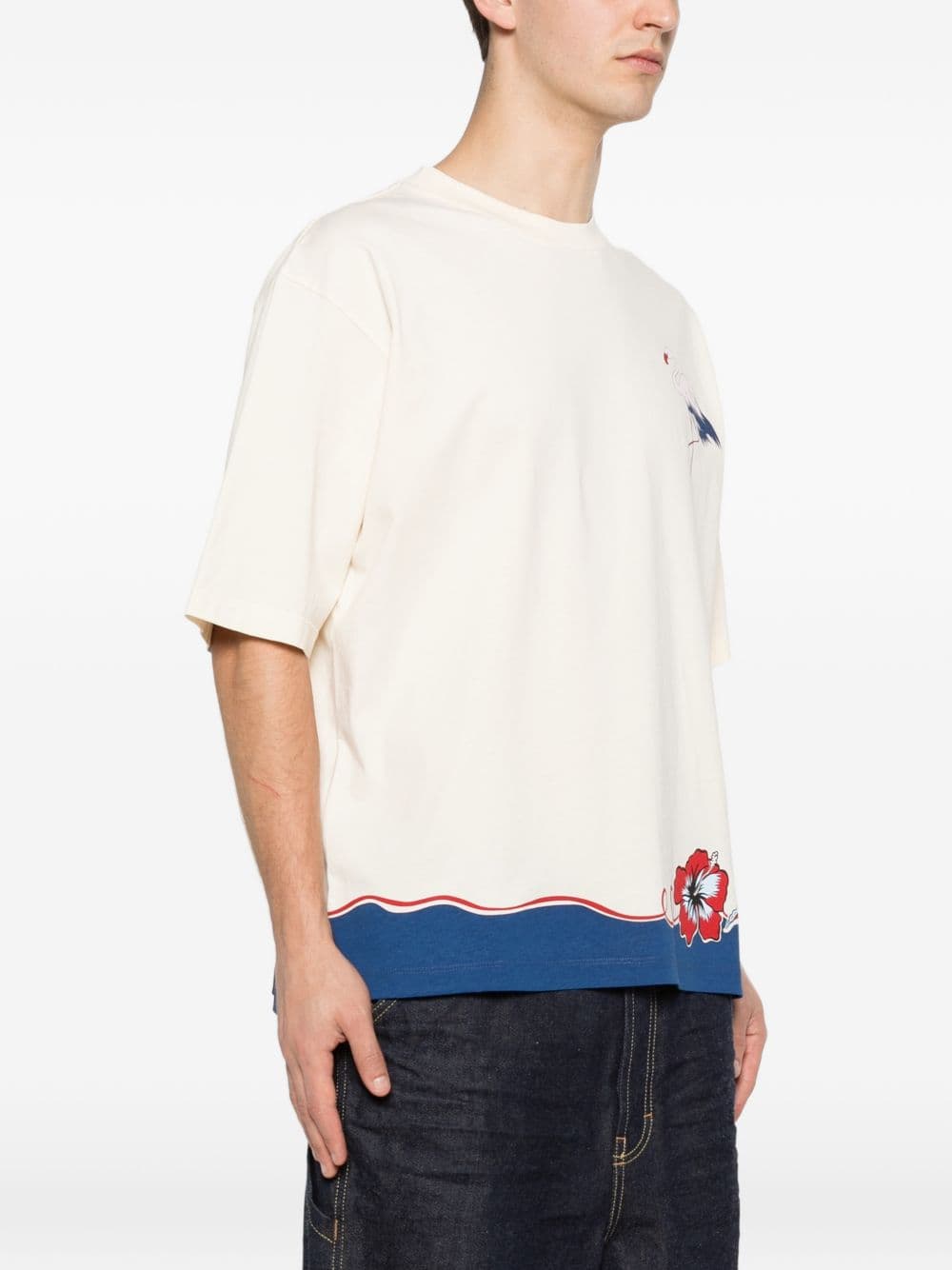 DSQUARED2 dsquared2 t-shirt fenicottero uomo beige - 6