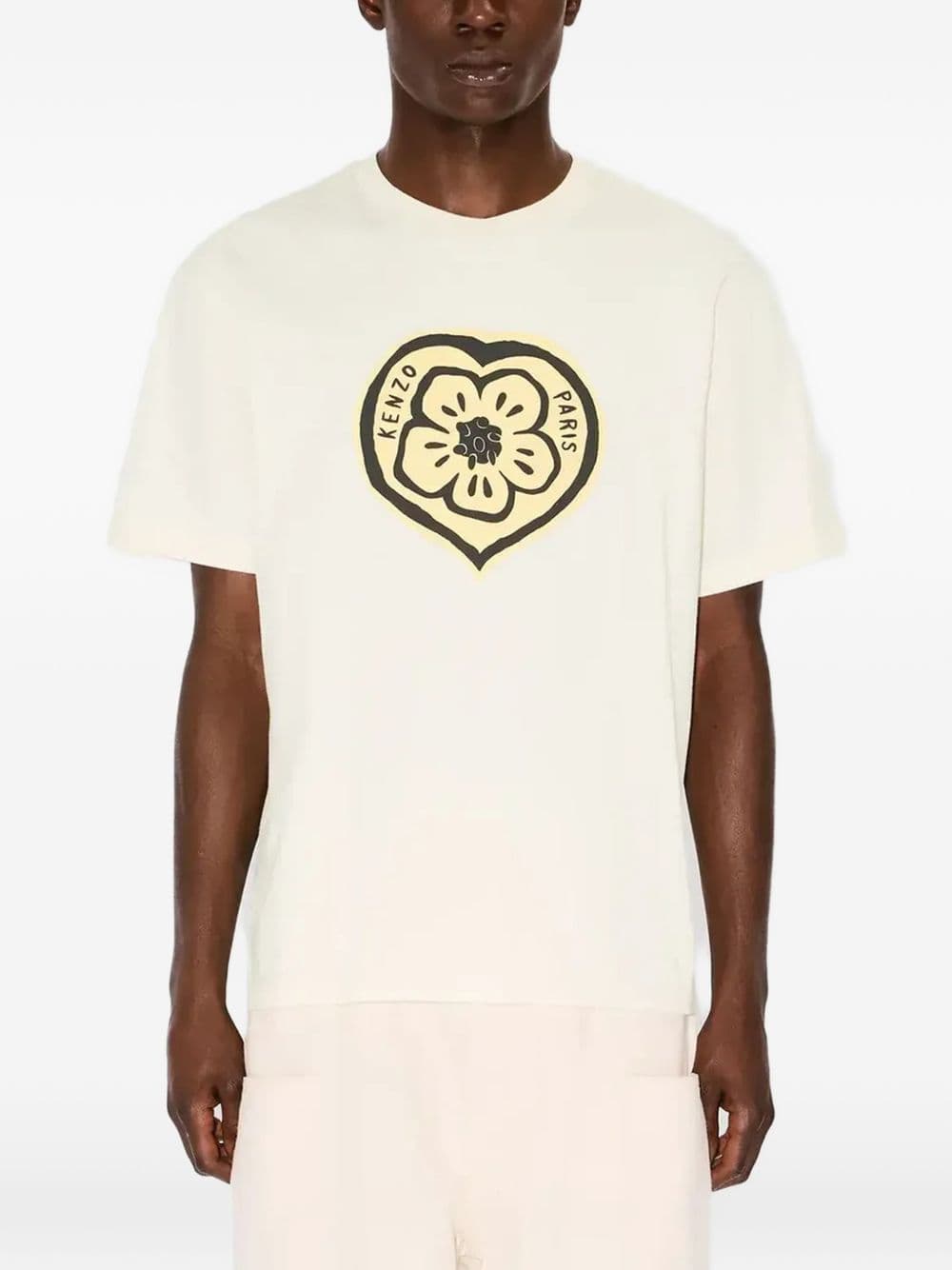Kenzo kenzo t-shirt cuore boke uomo bianco - 6