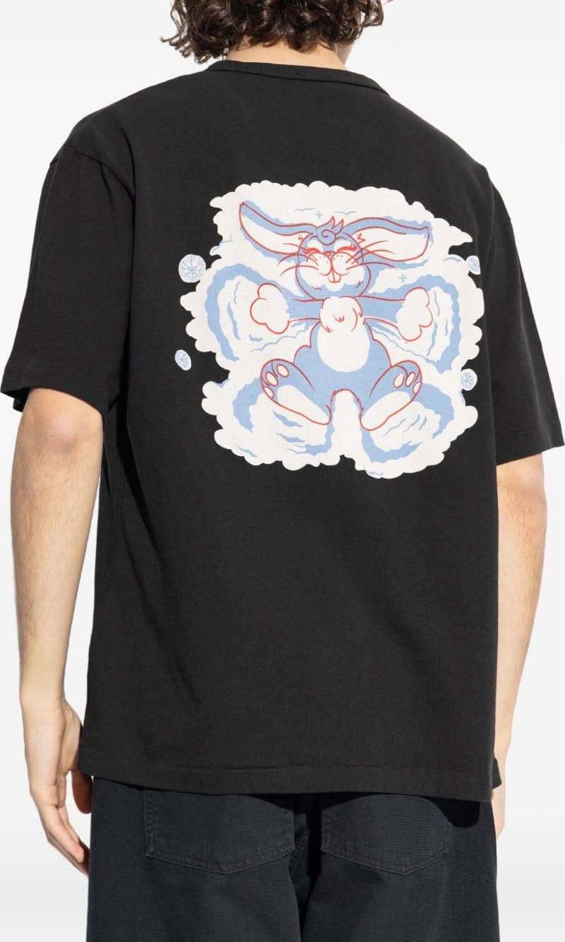 Kenzo kenzo t-shirt coniglio uomo nero - 3