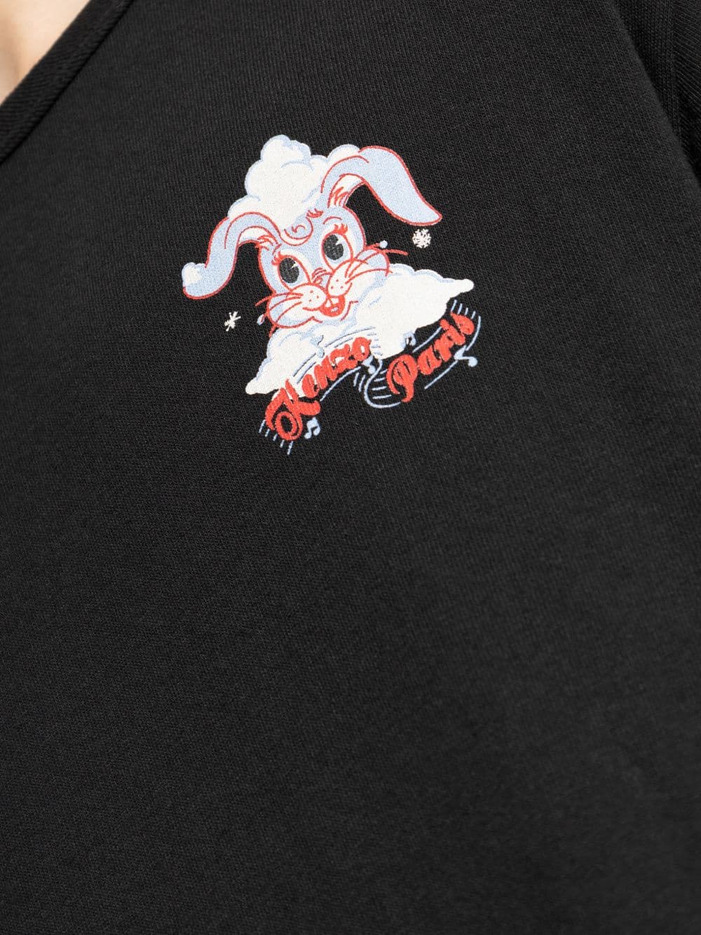 Kenzo kenzo t-shirt coniglio uomo nero - 4