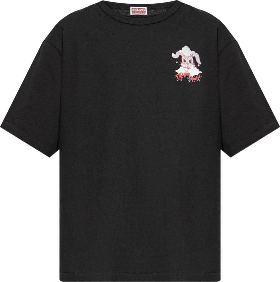 Kenzo kenzo t-shirt coniglio uomo nero - 5