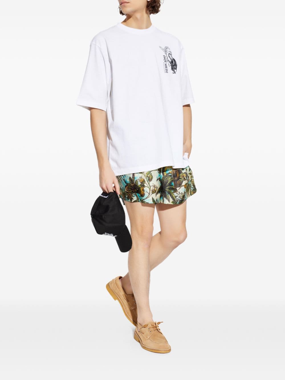 DSQUARED2 dsquared2 t-shirt bianco uomo monkey business - 2