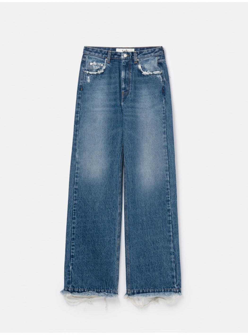 SEFR FRAYED CUT JEANS - 4