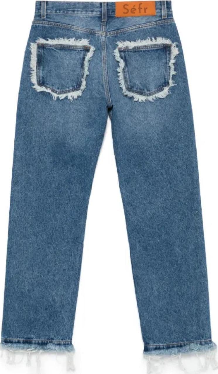 SEFR FRAYED CUT JEANS - 2