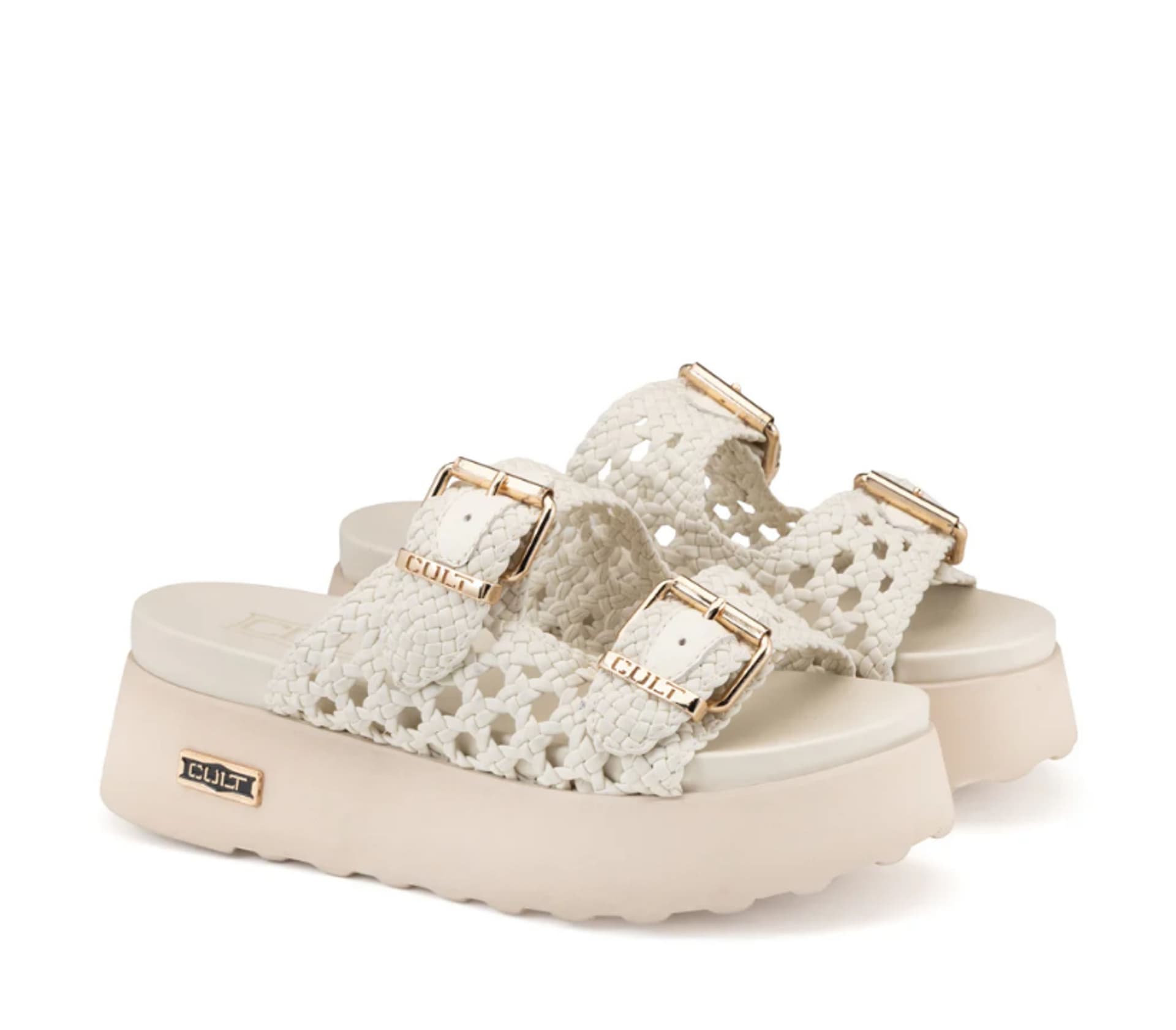 CULT Sandali Donna Cult CLW474001 Bianco Sporco - 4