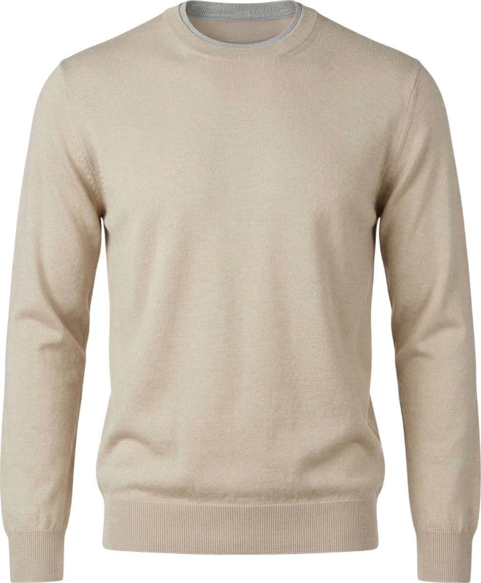 Eleventy maglie uomo eleventy - maglia girocollo - sabbia – BEIGE