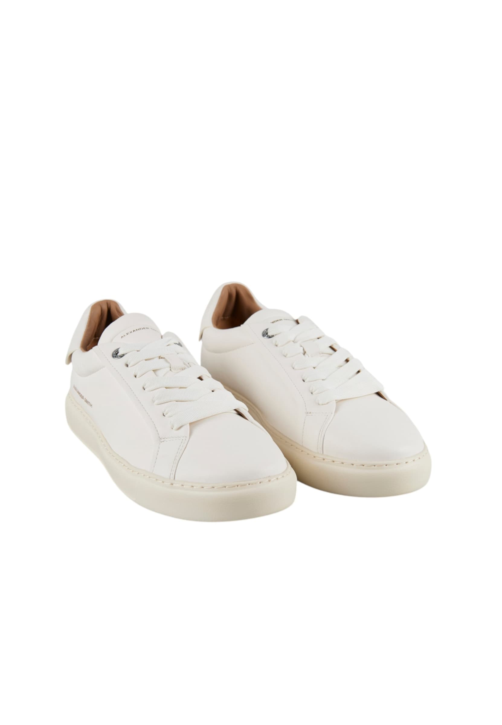 ALEXANDER SMITH asbcsom-3660-twt Alexander Smith Uomo Pelle Bianco - 2