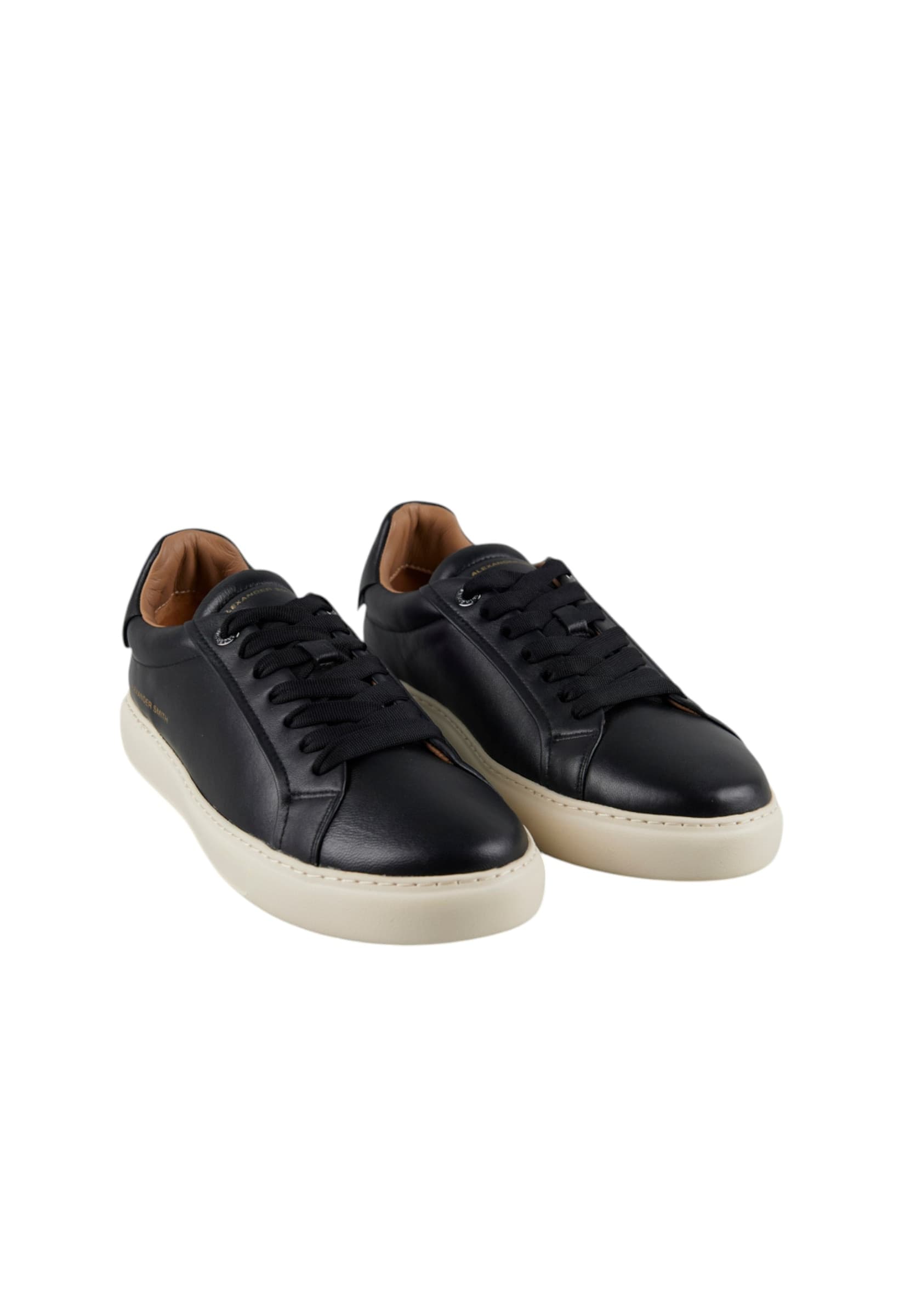 ALEXANDER SMITH asbcsom-3660-blk Alexander Smith Uomo Pelle Nero - 2