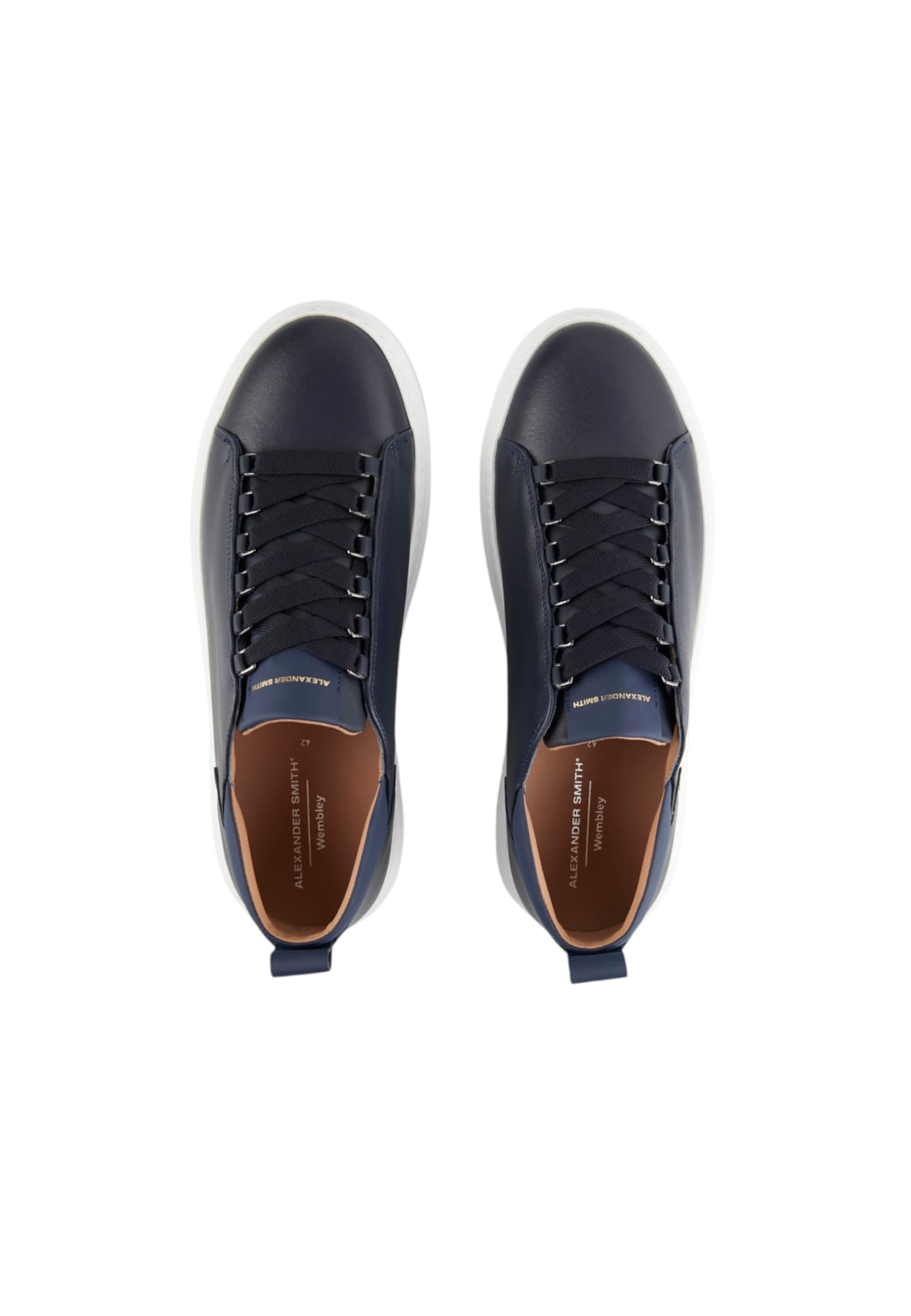 ALEXANDER SMITH asbcwym-2264-ble Alexander Smith Uomo Pelle Blu - 5