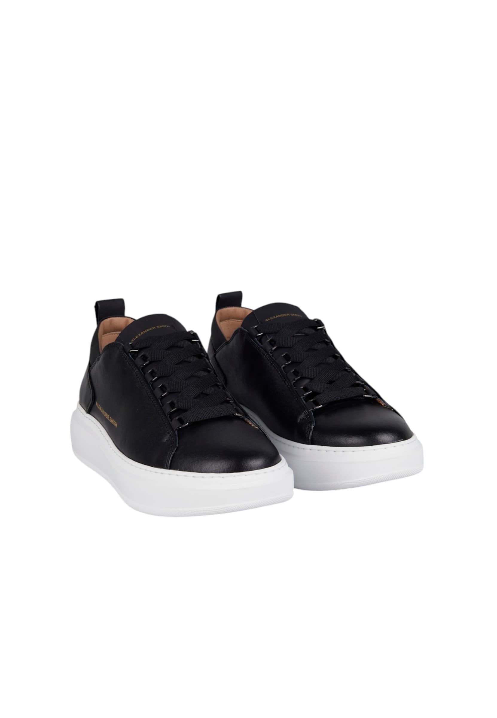 ALEXANDER SMITH asbcwym-2264-blk Alexander Smith Uomo Pelle Nero - 2