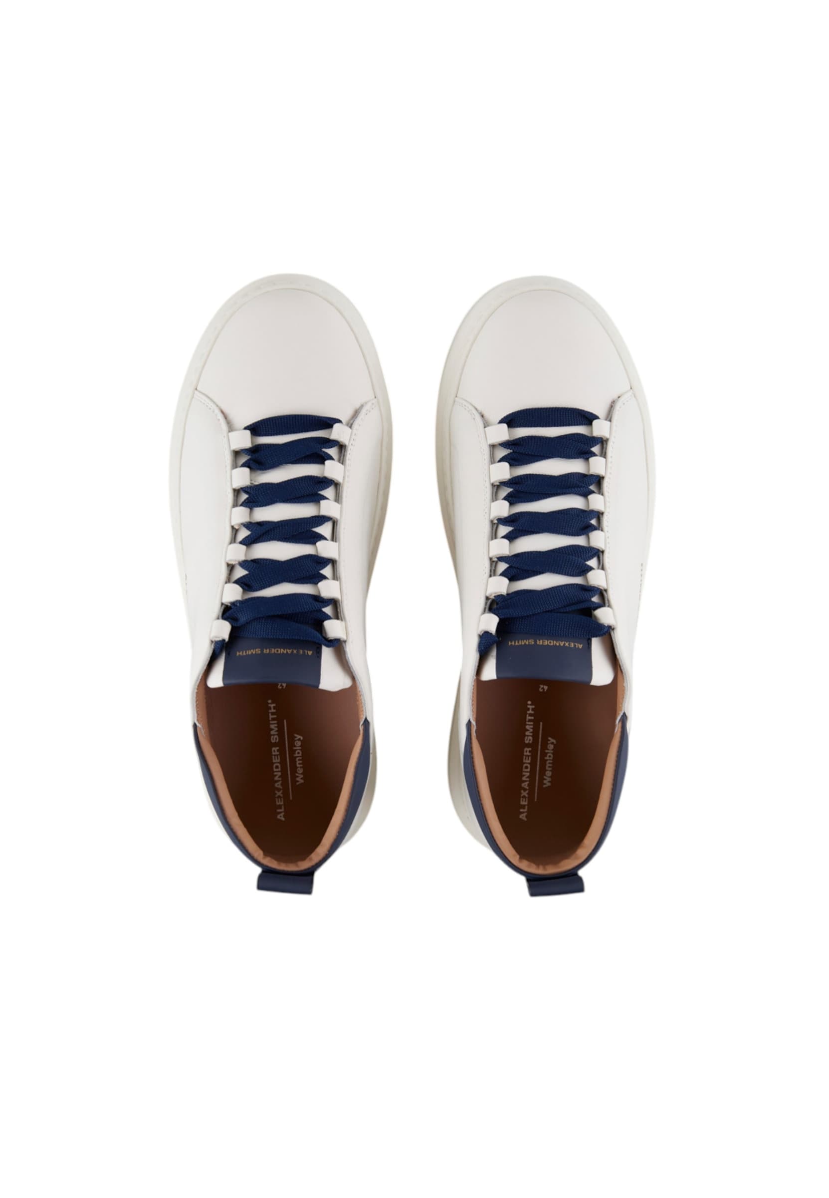 ALEXANDER SMITH asbcwym-2267-wbl Alexander Smith Uomo Pelle Bianco - 5