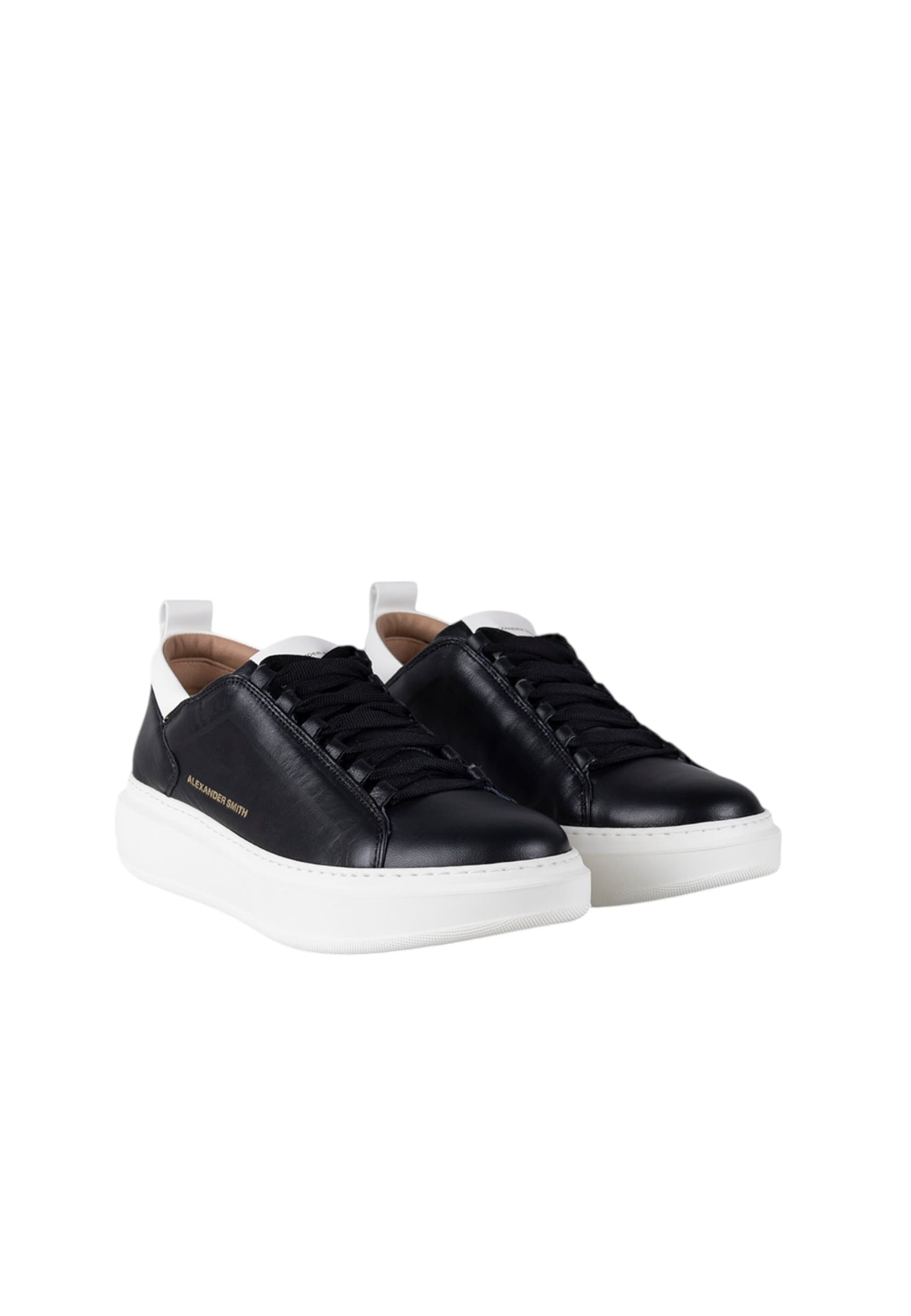 ALEXANDER SMITH asbcwym-2267-bwt Alexander Smith Uomo Pelle Nero - 2