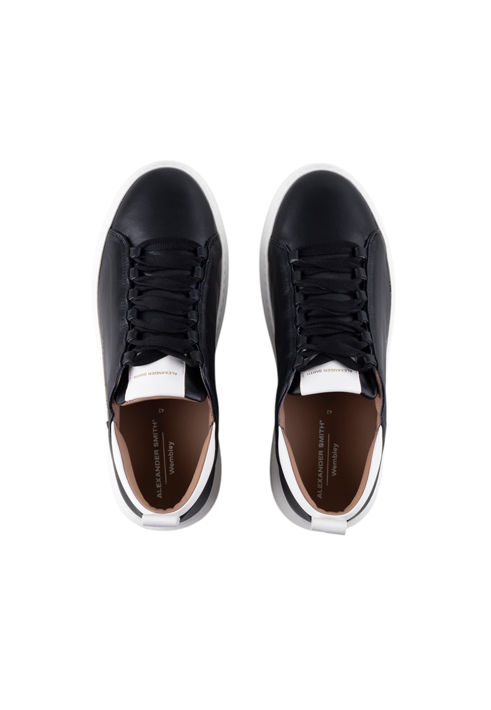 ALEXANDER SMITH asbcwym-2267-bwt Alexander Smith Uomo Pelle Nero - 5