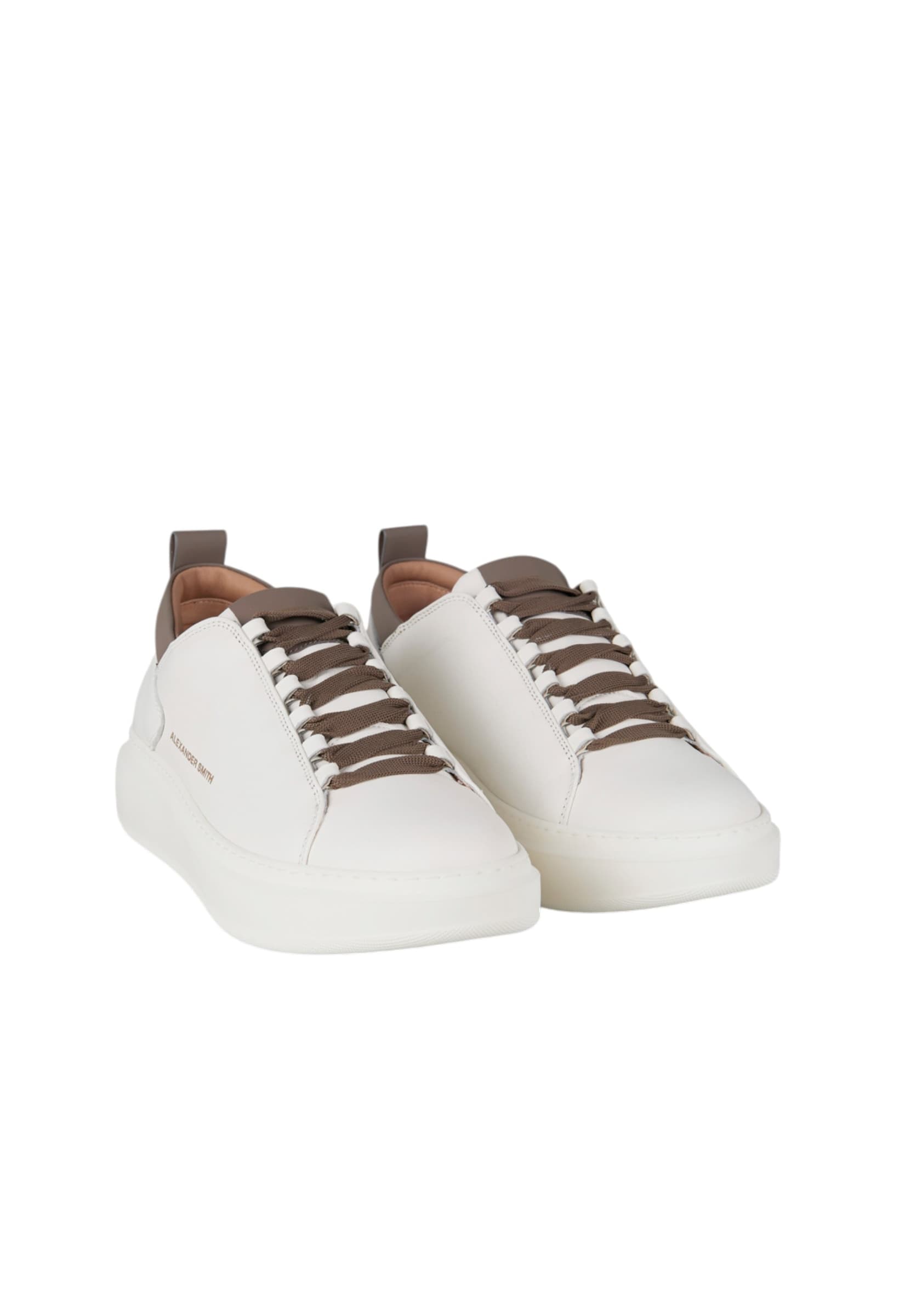 ALEXANDER SMITH asbcwym-2267-wbo Alexander Smith Uomo Pelle Bianco - 2
