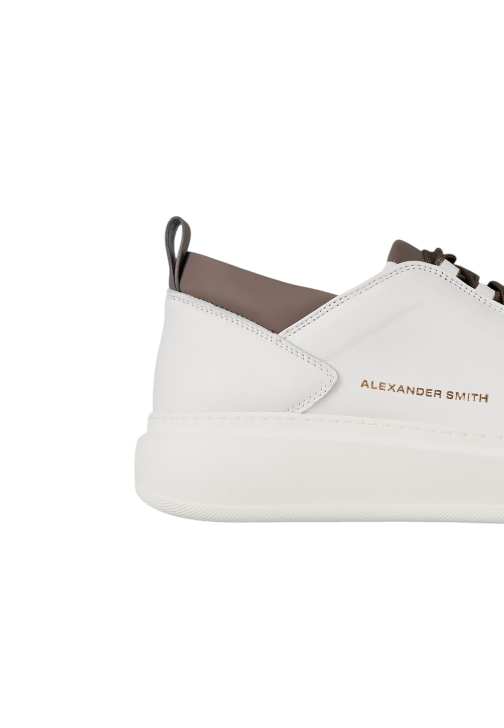 ALEXANDER SMITH asbcwym-2267-wbo Alexander Smith Uomo Pelle Bianco - 3