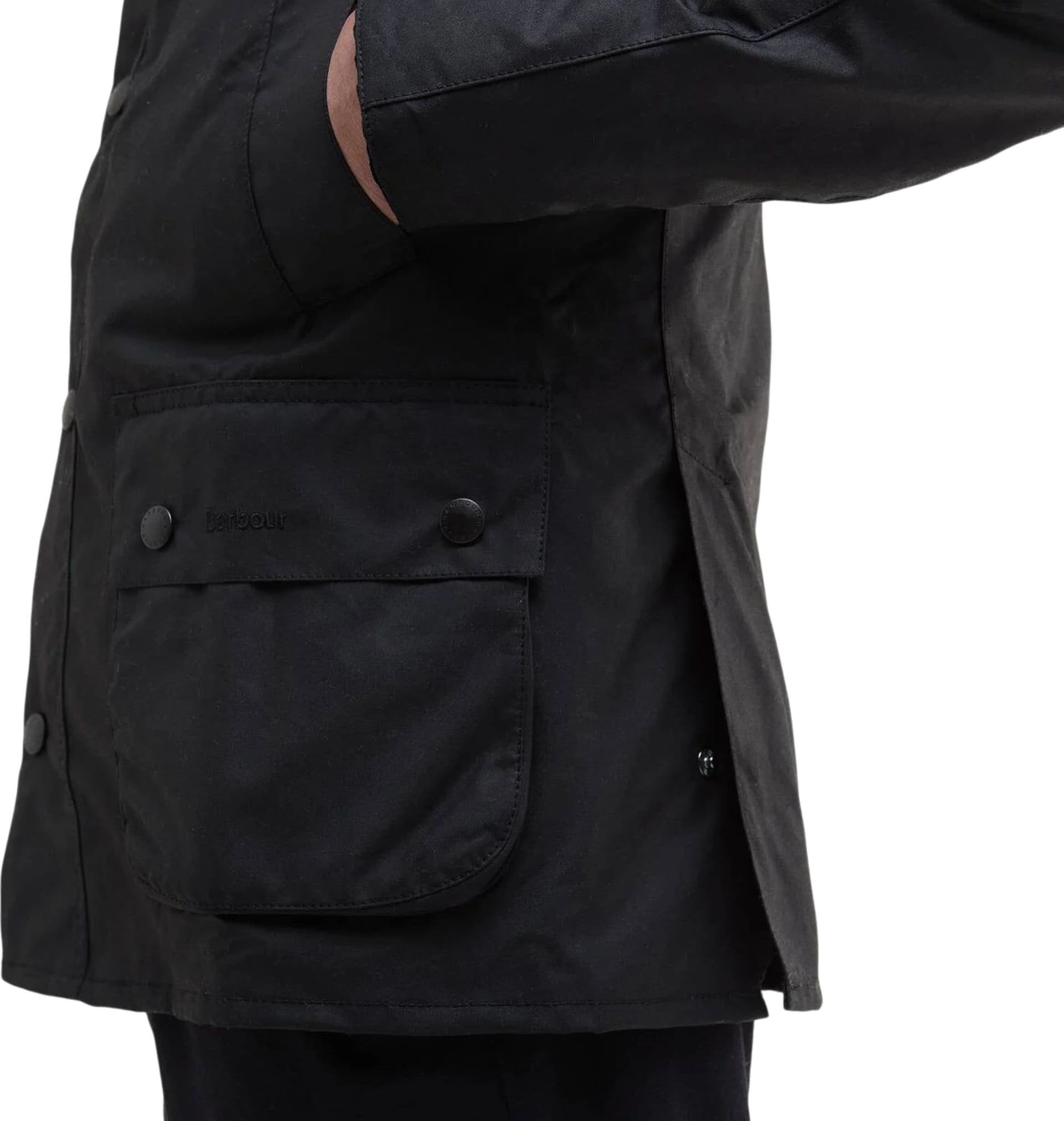 BARBOUR giacca barbour ashby wax jacket - black - 7