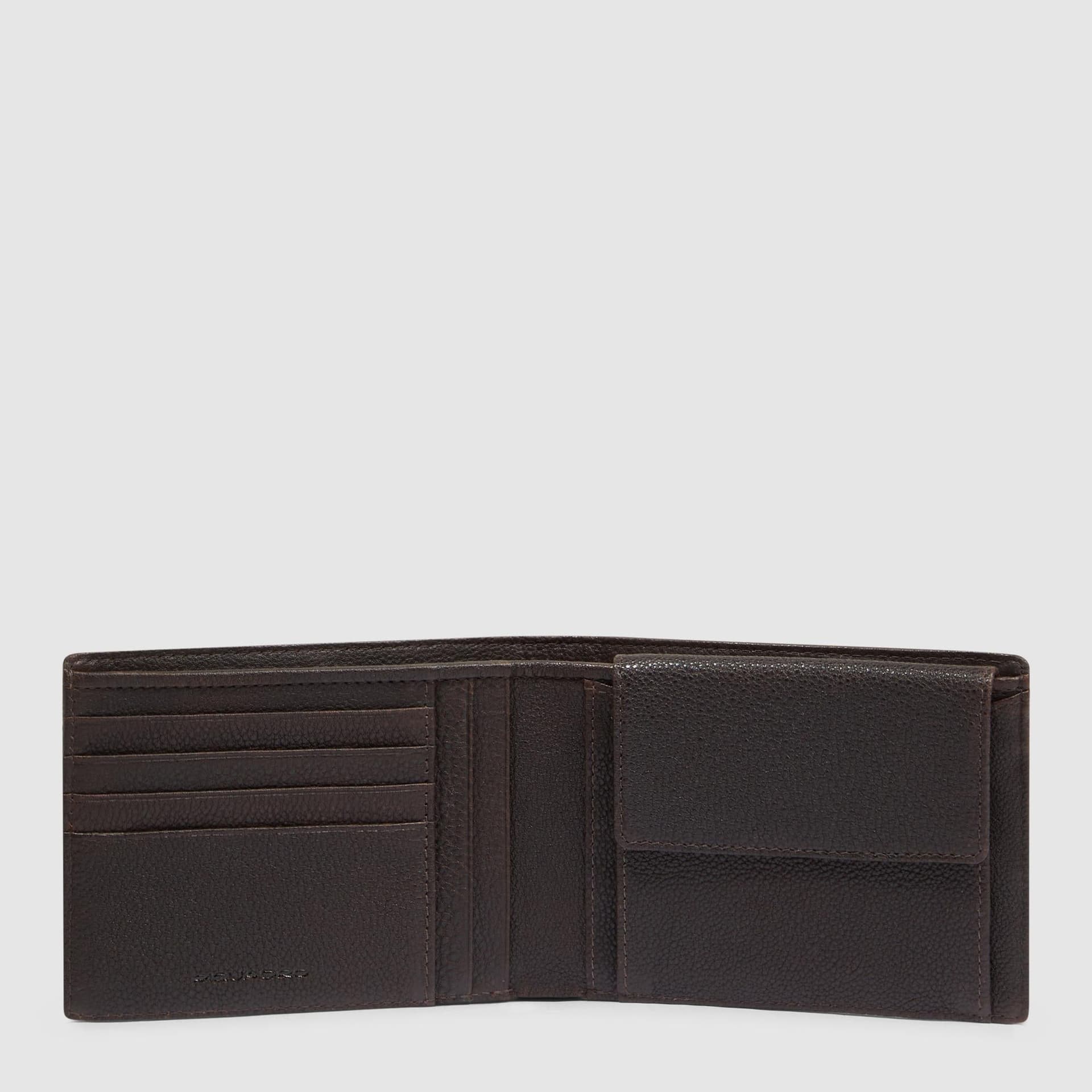 PIQUADRO Portafoglio con portamonete Adulto unisex piquadro PU257W138R-TM Marrone - 14