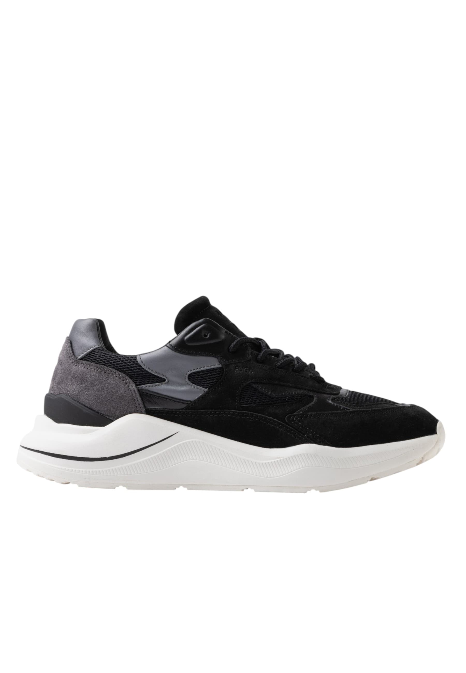 D.A.T.E. m431-fg-me-bk DATE Uomo Camoscio Nero - 6