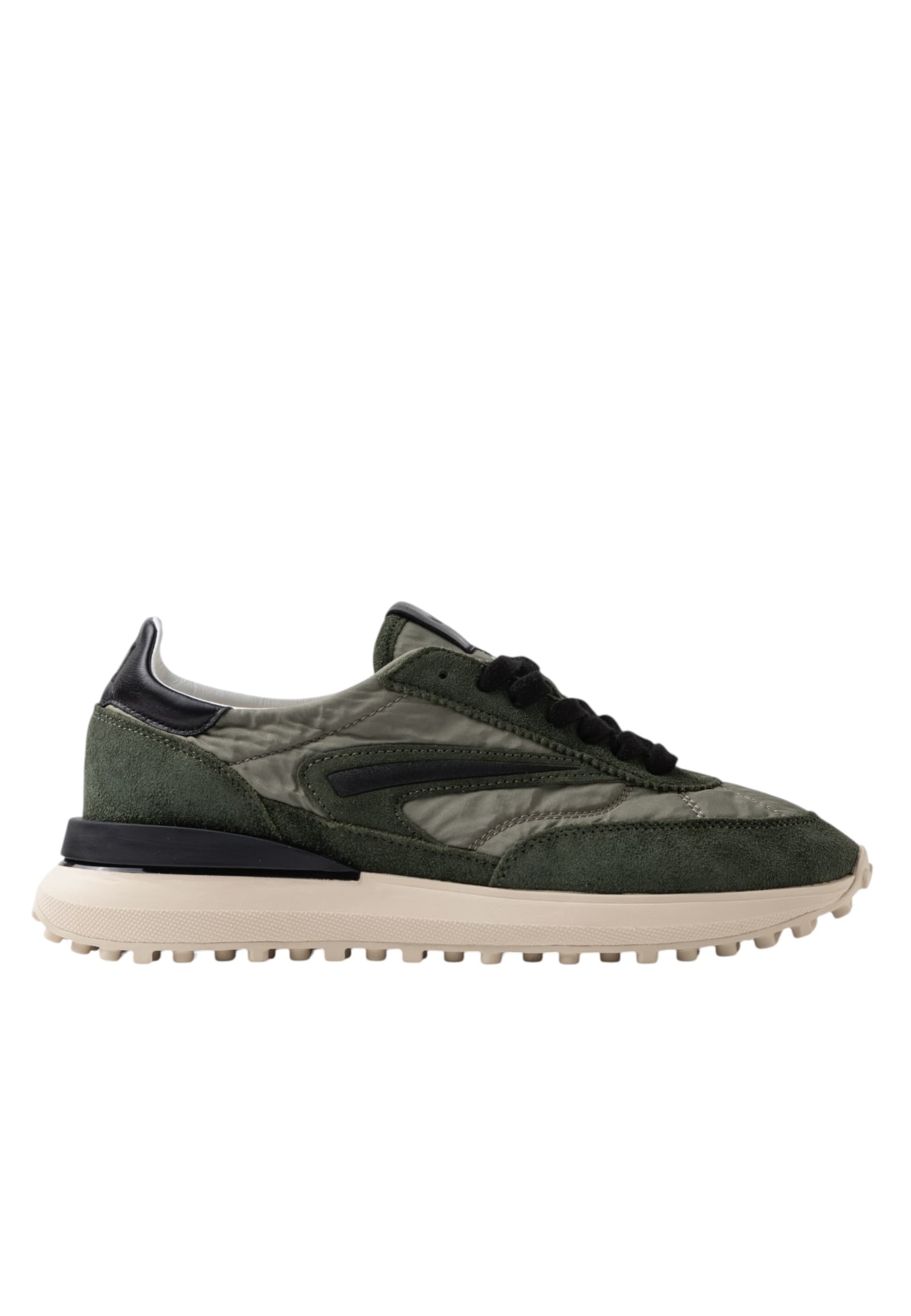 D.A.T.E. m431-at-ny-ar DATE Uomo Camoscio Verde - 6