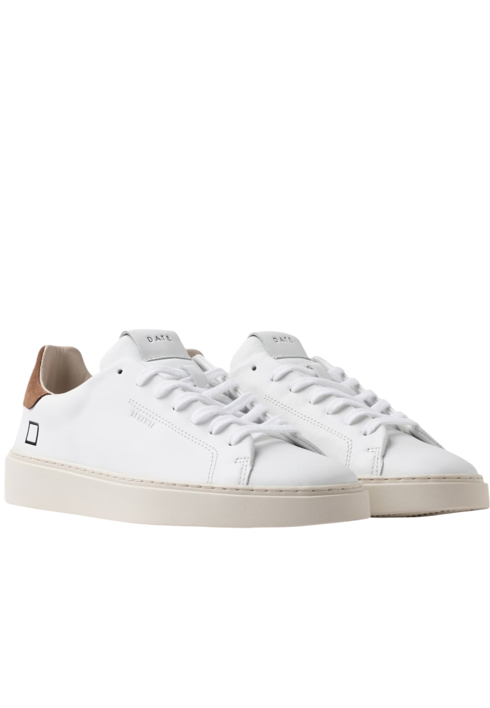 D.A.T.E. m431-lv-ca-wn DATE Uomo Pelle Bianco - 2