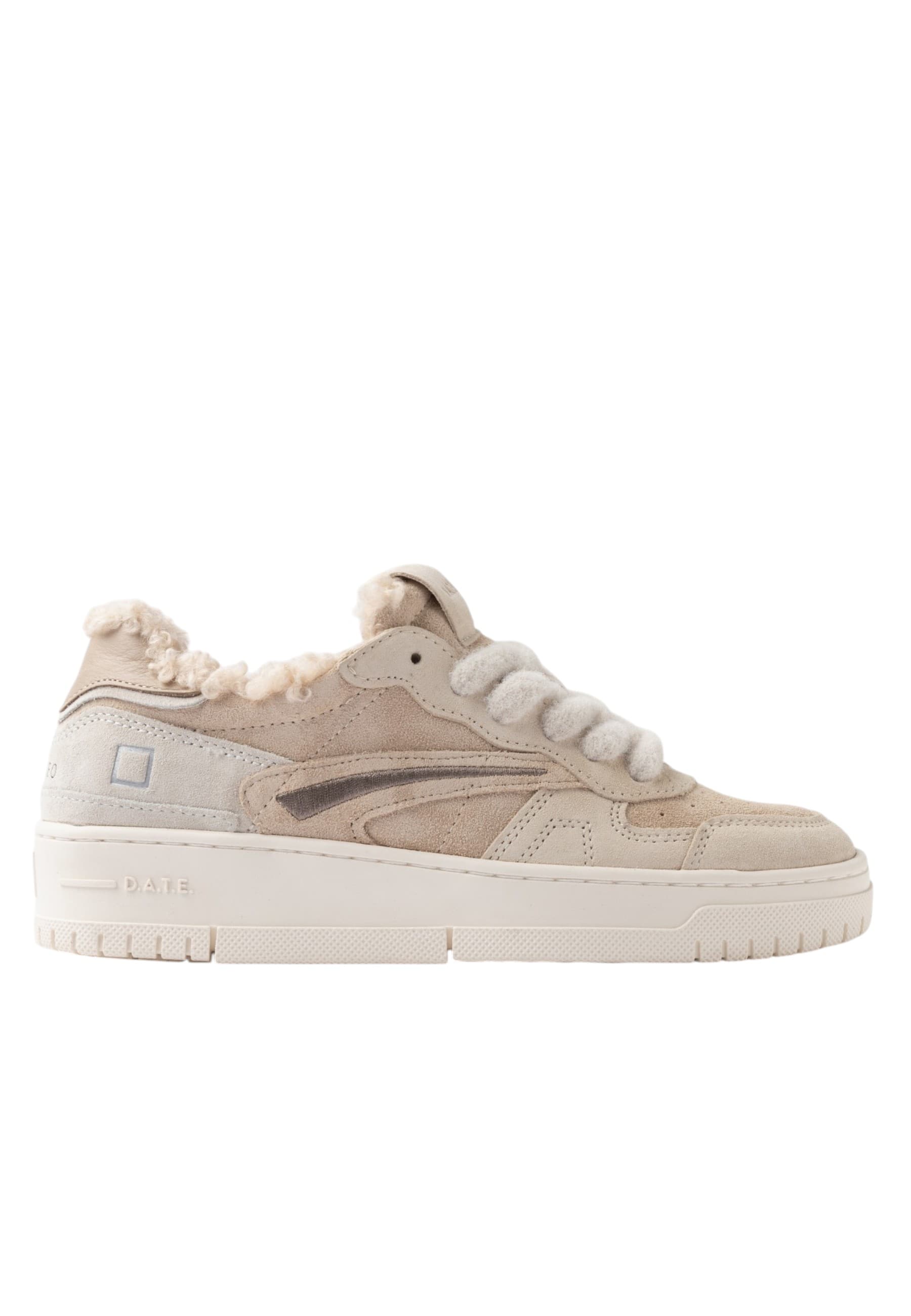 D.A.T.E. w431-tp-mn-bi DATE Donna Camoscio Beige - 6