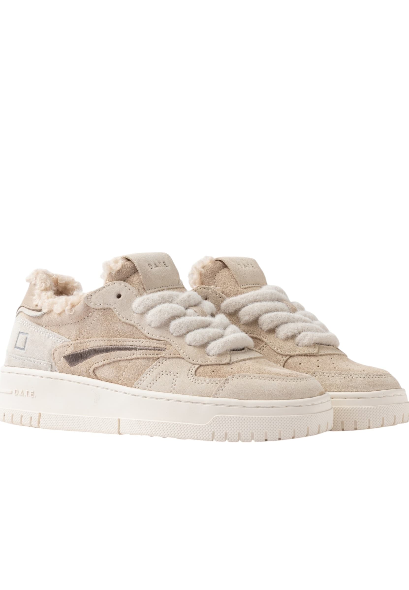 D.A.T.E. w431-tp-mn-bi DATE Donna Camoscio Beige - 2