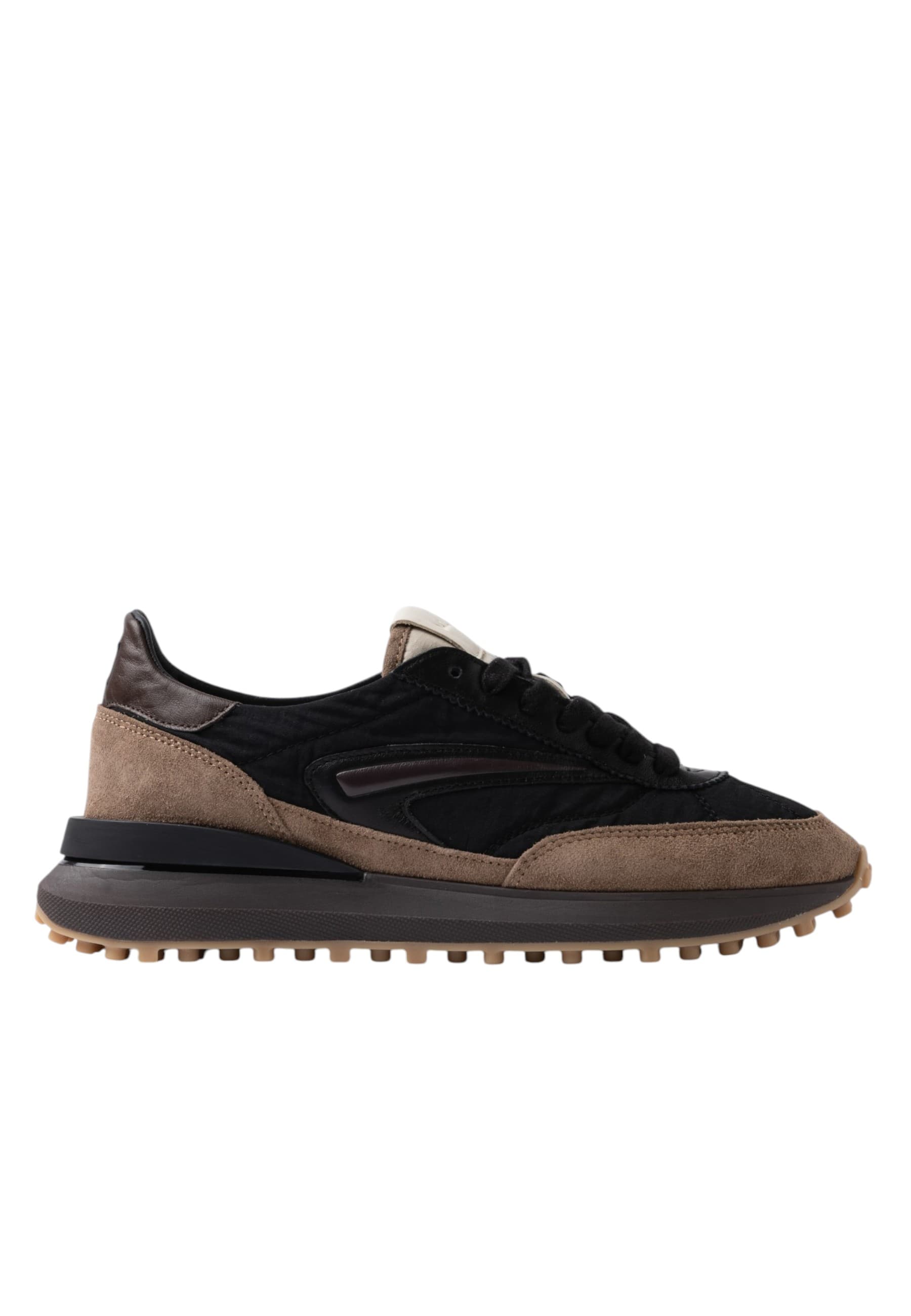 D.A.T.E. m431-at-ny-bk DATE Uomo Camoscio Nero - 6