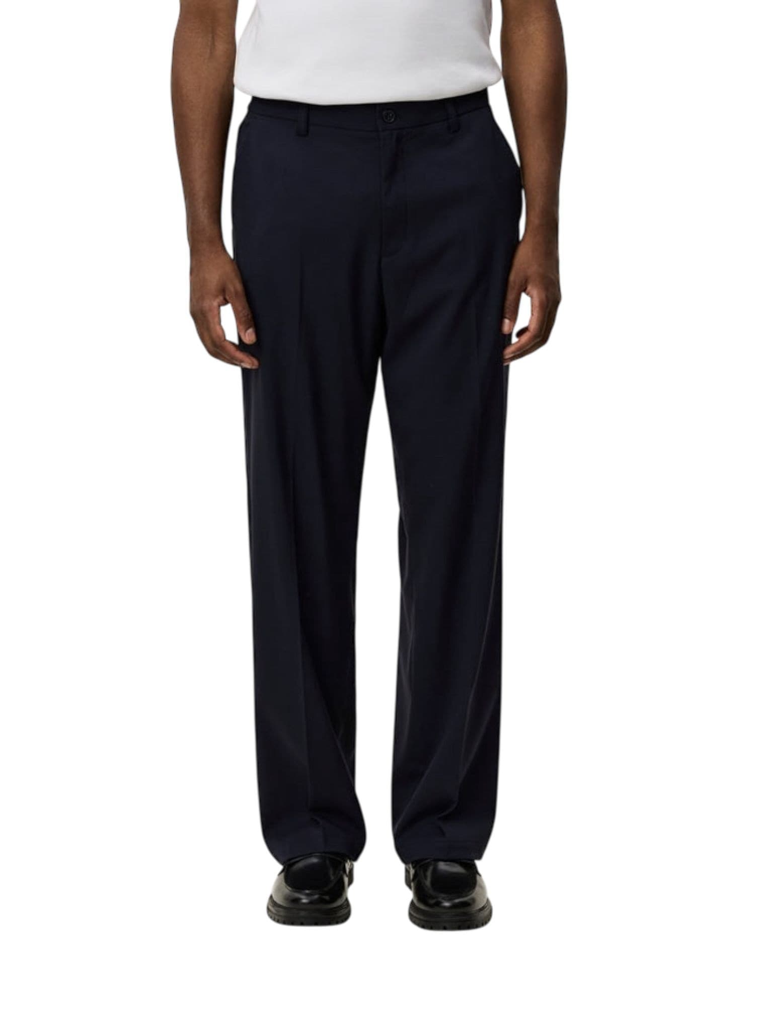 LES DEUX Les Deux Randall Suiting Pants pantaloni gamba dritta - dark navy - 3