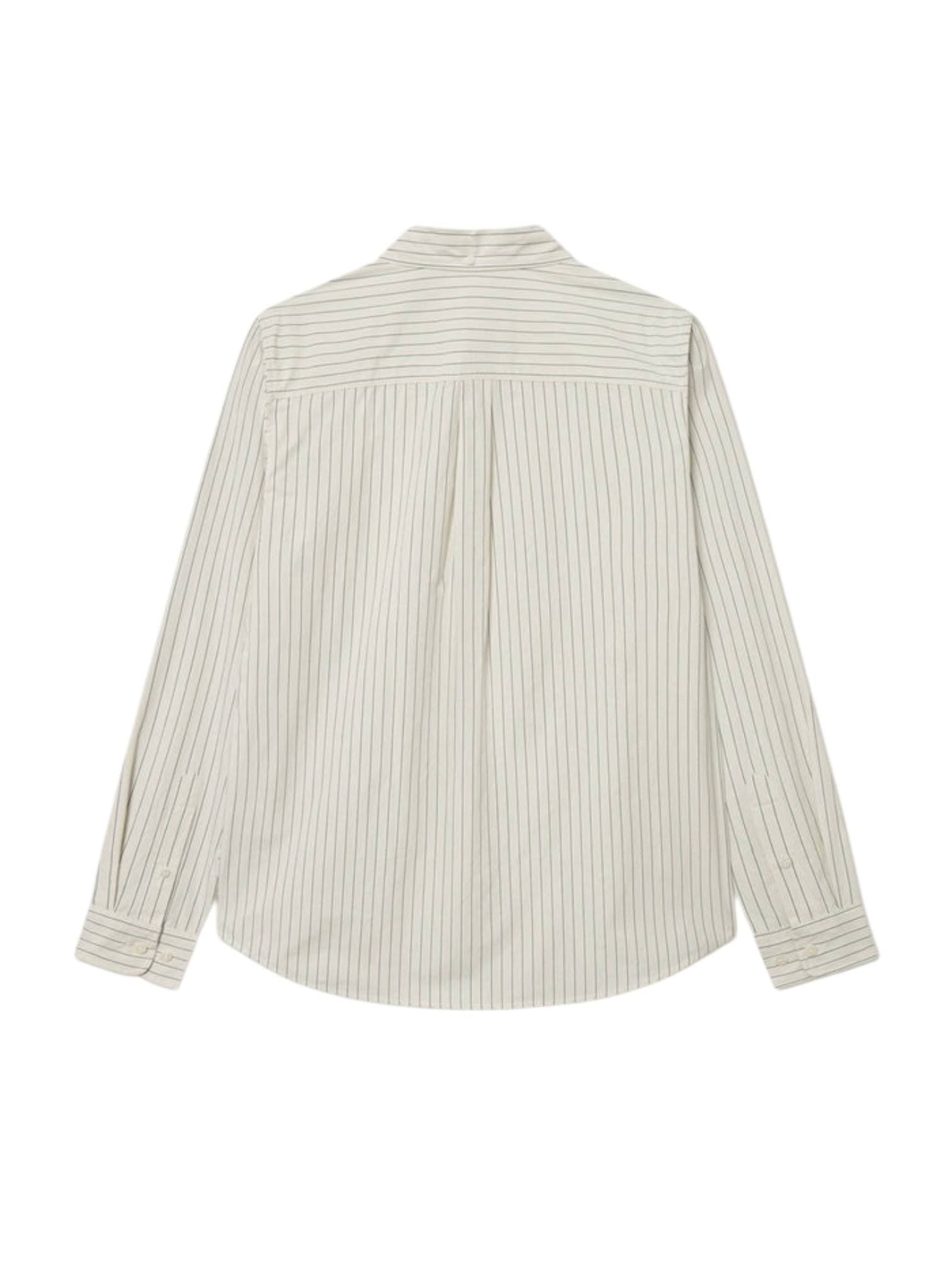 LES DEUX Les Deux Kent Stripe Poplin Shirt Camicia a righe in cotone - Ivory - 2
