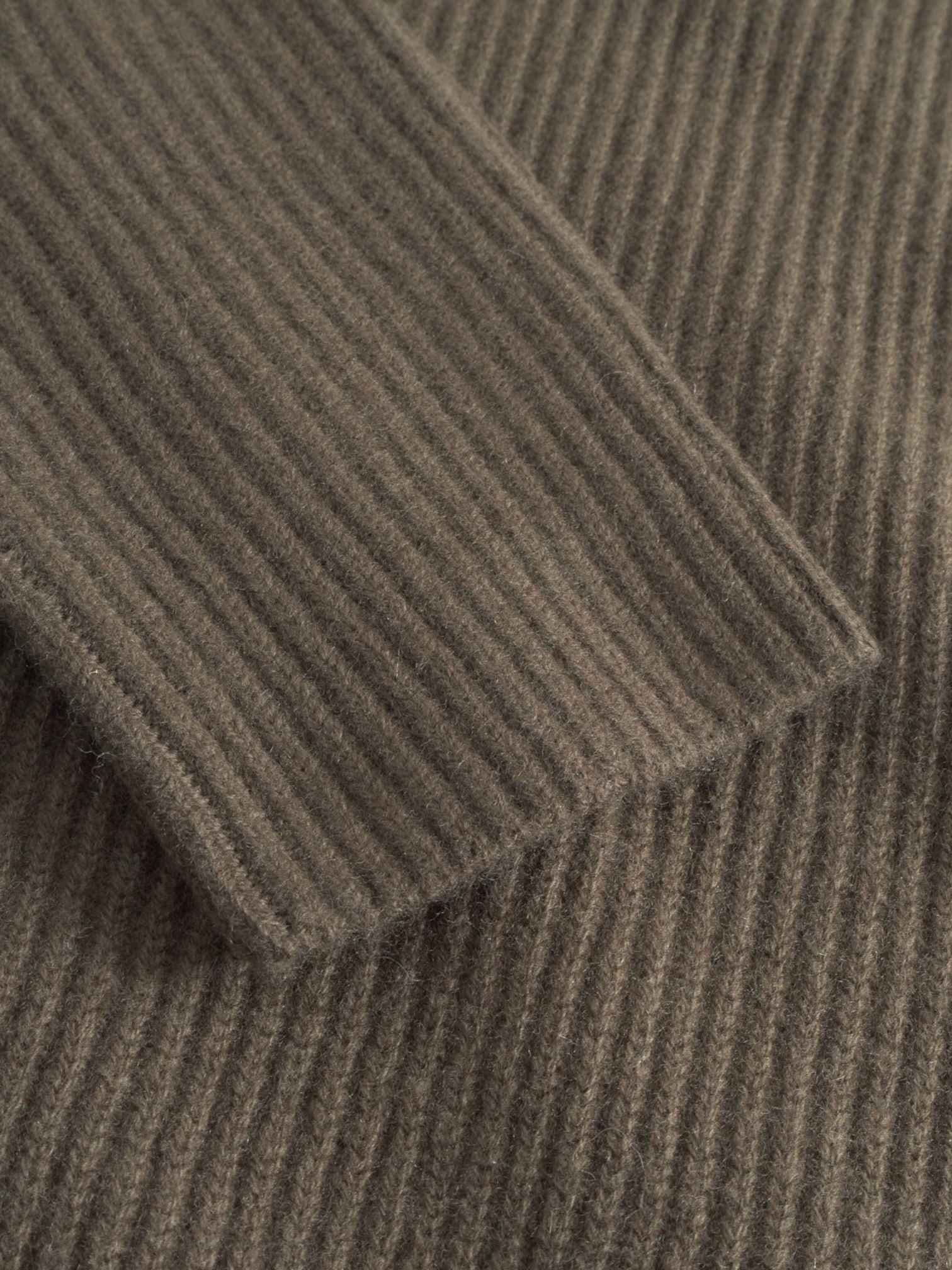 LES DEUX Les Deux Eddie Wool Rib Rollneck Knit sweater maglione collo alto in lana merino - Teak Brown - 6
