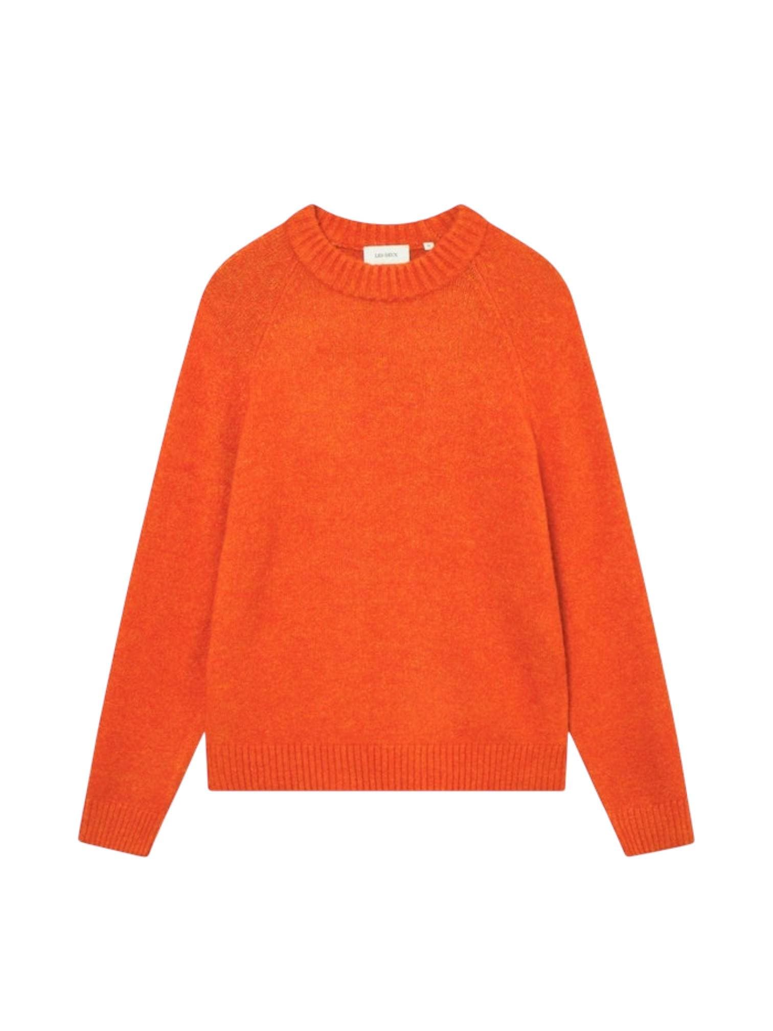 LES DEUX Les Deux Gilbert Crewneck Knit sweater maglione girocollo in lana - Gold Flame - 8