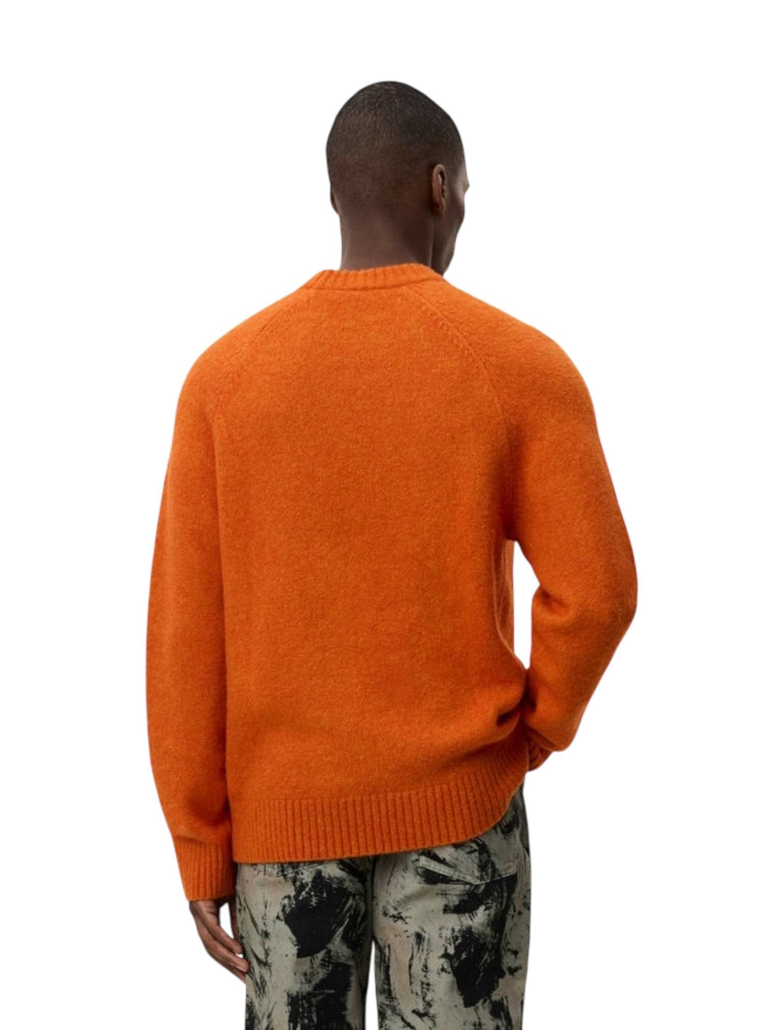 LES DEUX Les Deux Gilbert Crewneck Knit sweater maglione girocollo in lana - Gold Flame - 4