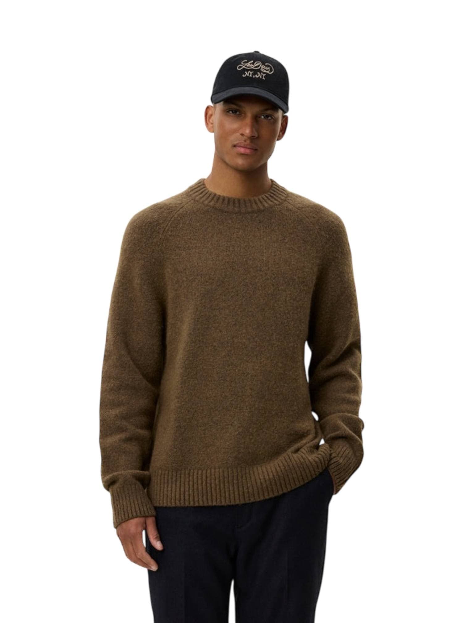 LES DEUX Les Deux Gilbert Crewneck Knit sweater maglione girocollo in lana - Teak Brown - 3
