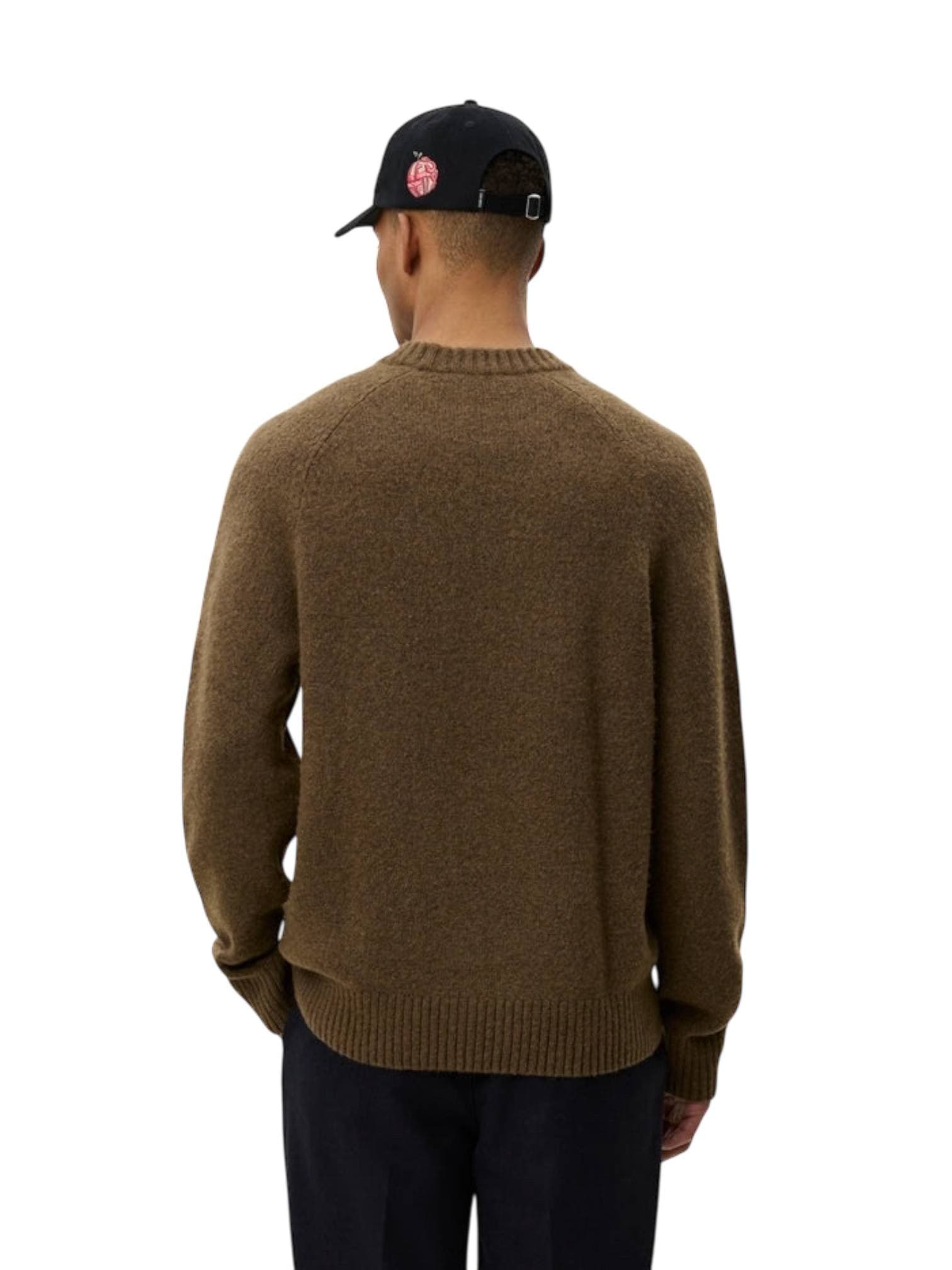 LES DEUX Les Deux Gilbert Crewneck Knit sweater maglione girocollo in lana - Teak Brown - 4