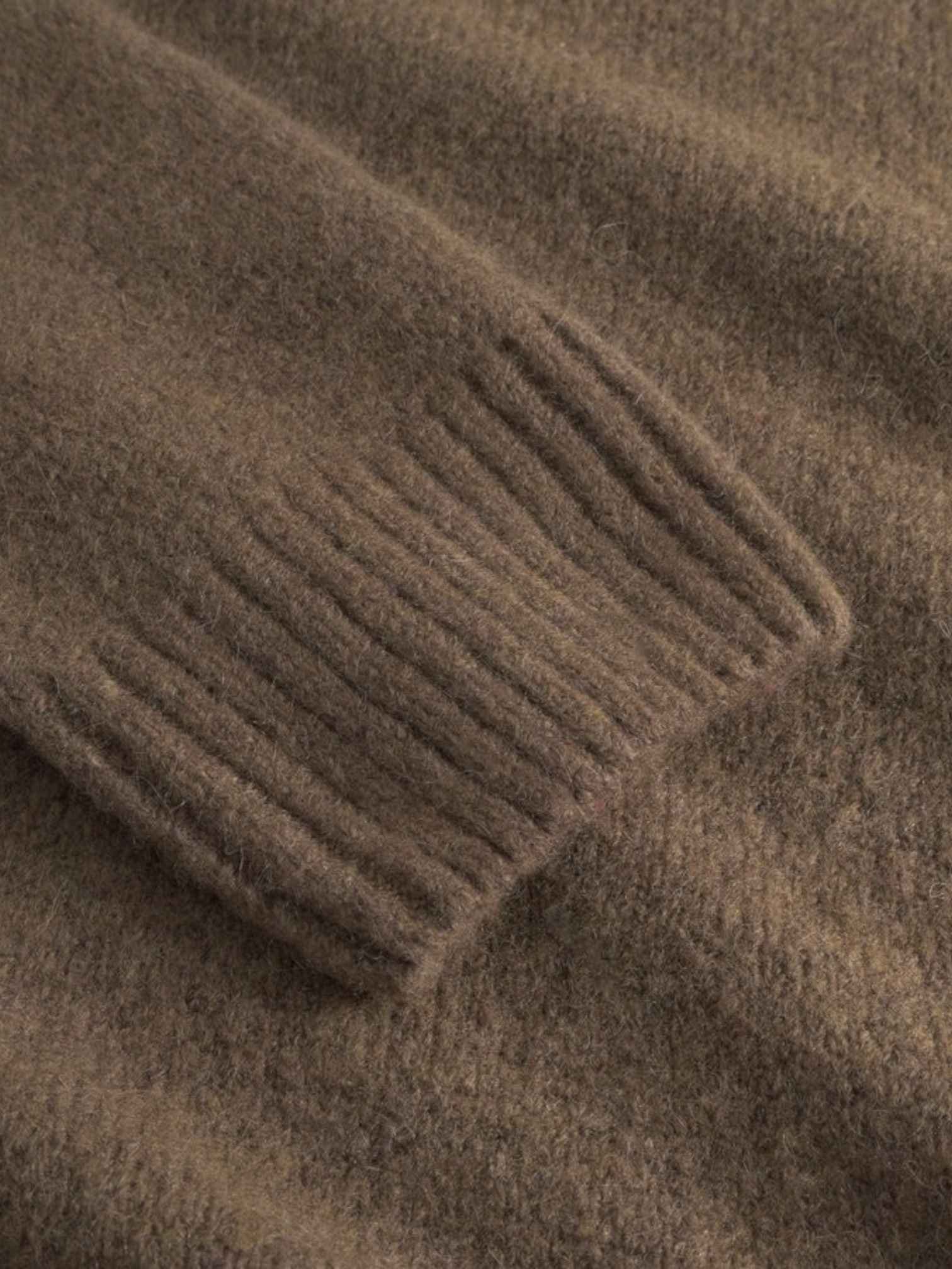 LES DEUX Les Deux Gilbert Crewneck Knit sweater maglione girocollo in lana - Teak Brown - 6