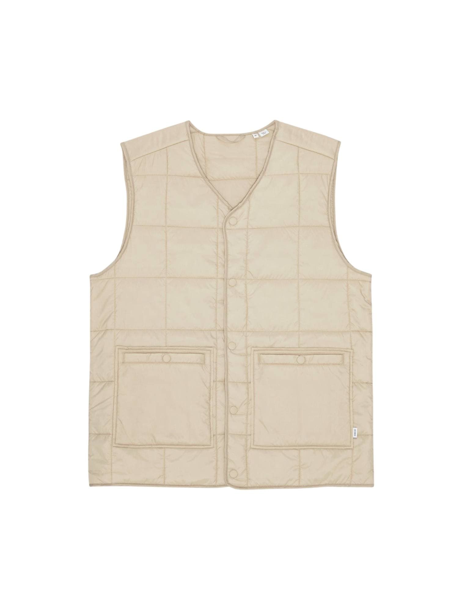 LES DEUX Les Deux Matt Quilted Vest Jacket Gilet primaverile da uomo - light sand - 7