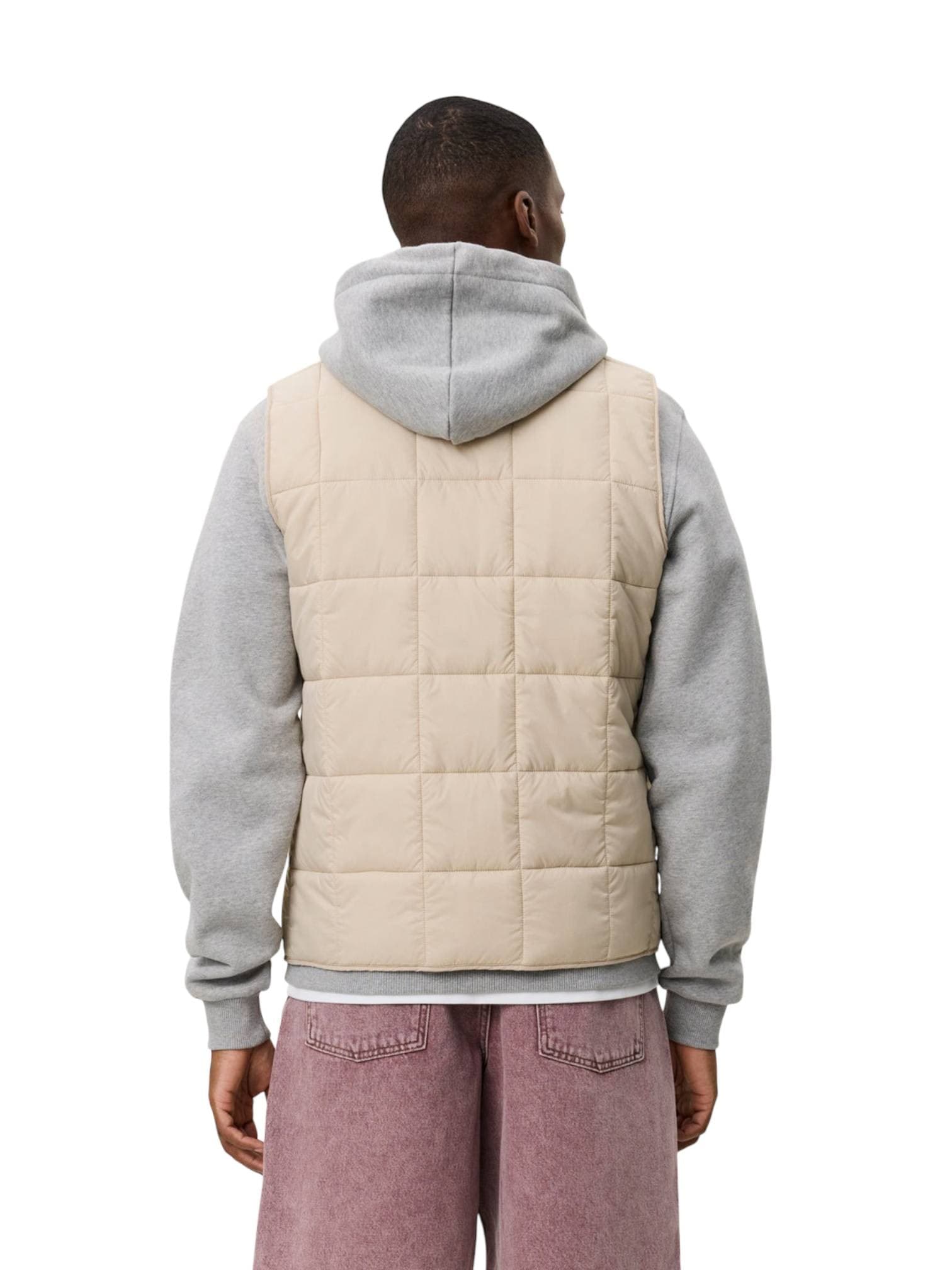 LES DEUX Les Deux Matt Quilted Vest Jacket Gilet primaverile da uomo - light sand - 4