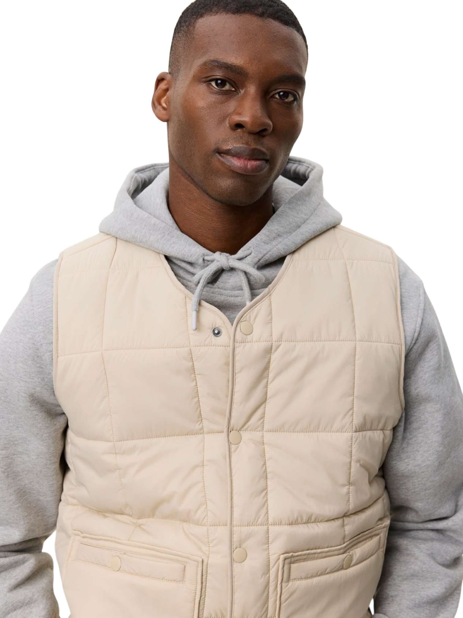 LES DEUX Les Deux Matt Quilted Vest Jacket Gilet primaverile da uomo - light sand - 6