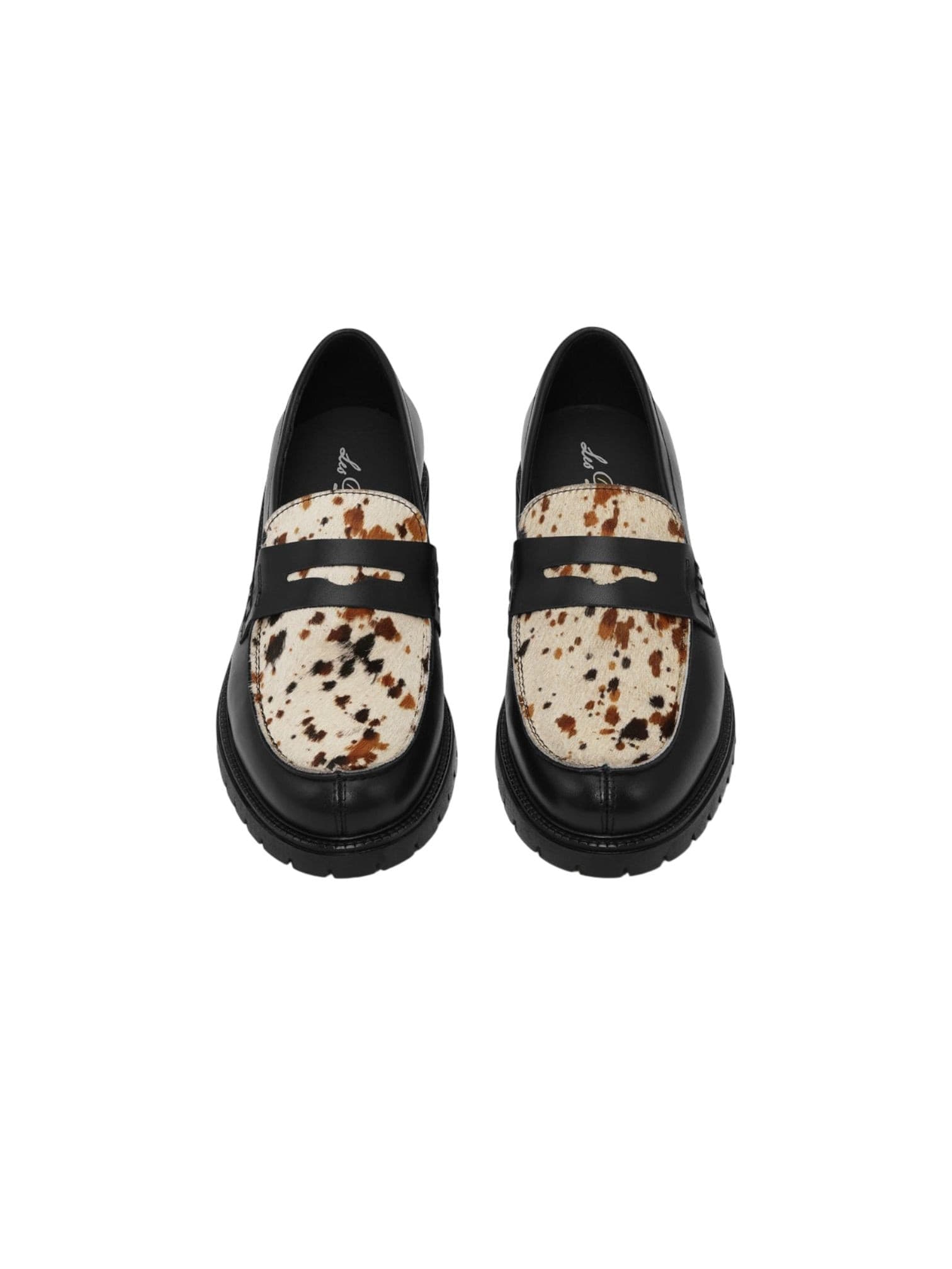 LES DEUX Les Deux Taylor AOP Loafer mocassini in pelle da uomo - black - 2