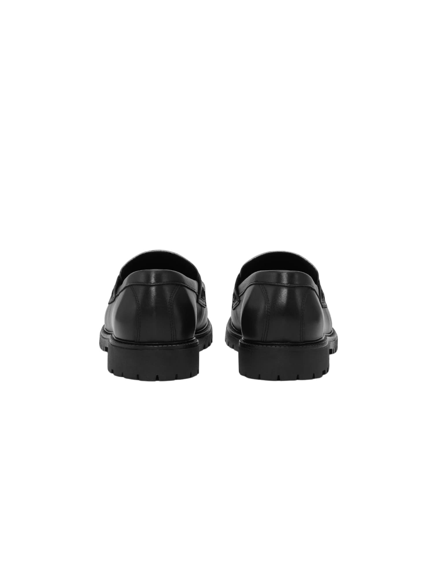 LES DEUX Les Deux Taylor AOP Loafer mocassini in pelle da uomo - black - 4