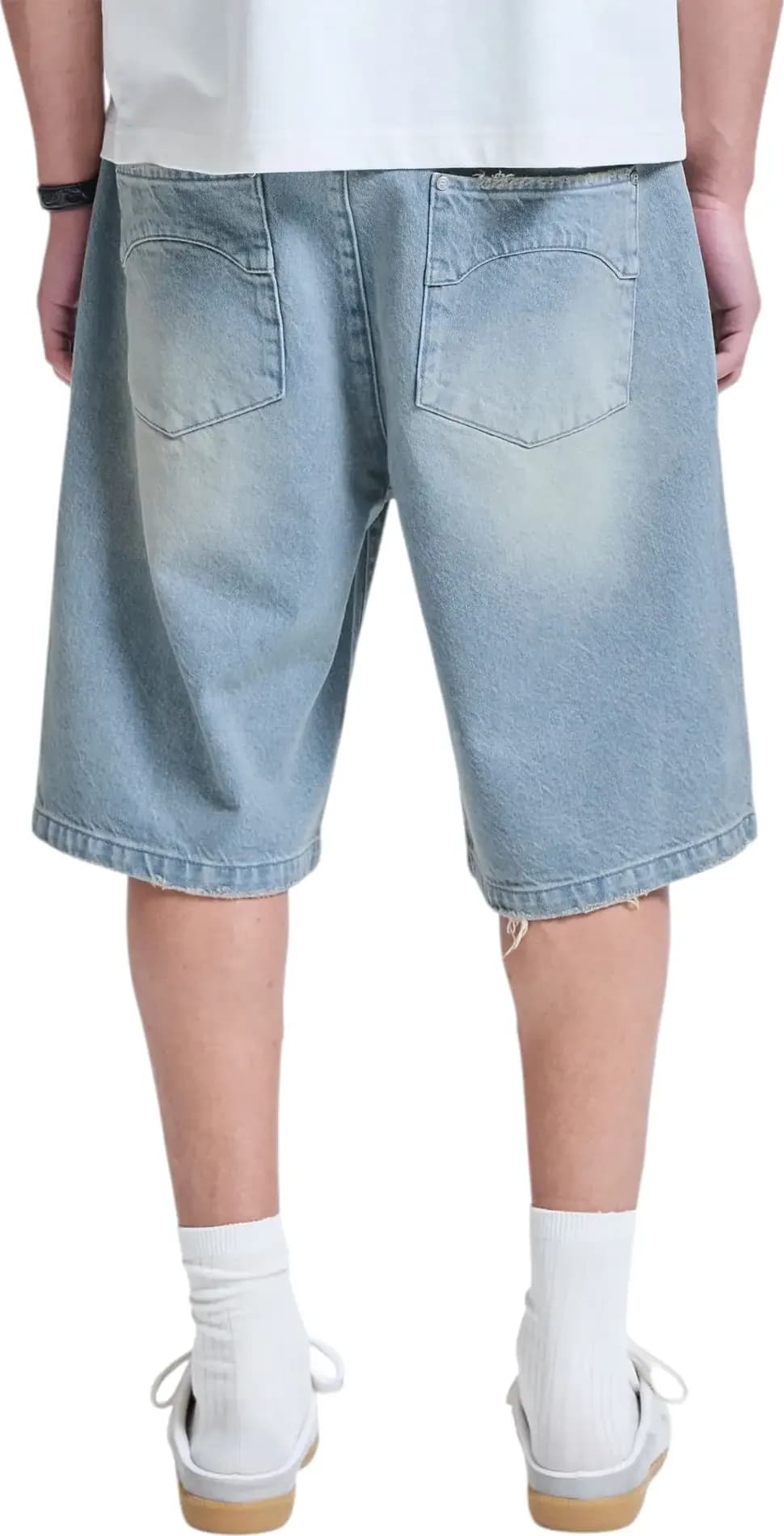 RETERNITY Reternity Essentials jorts pantaloni corti di jeans con vestibilita ampia - Light blue - 5